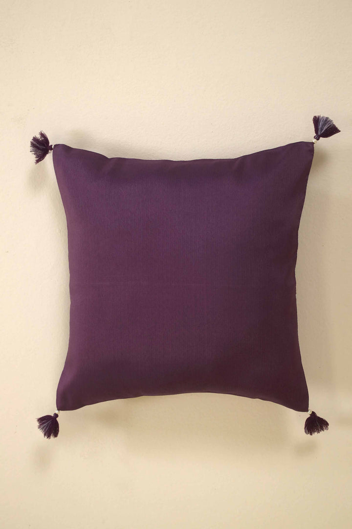 Cushion Cover Purple Rod Silk