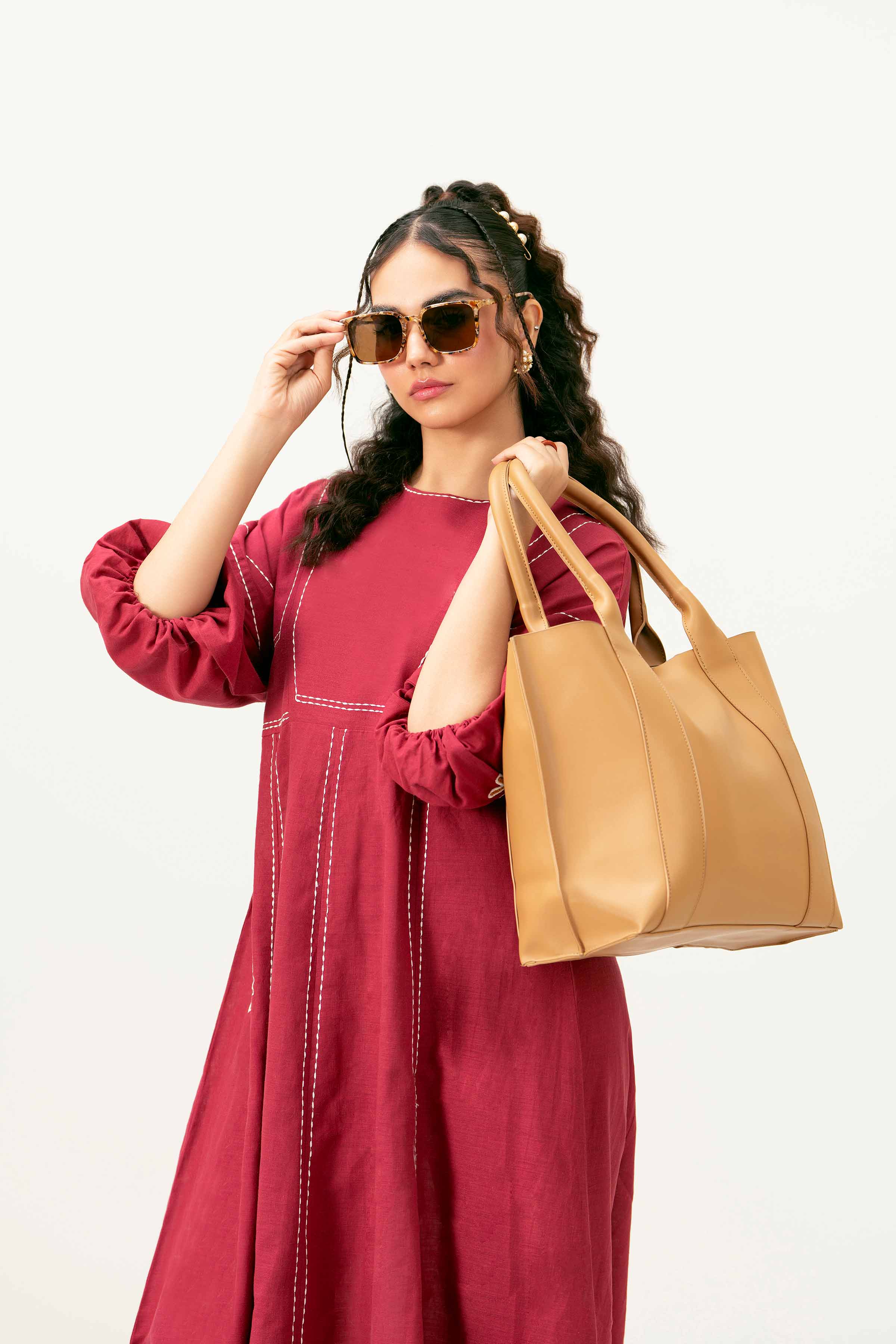 Camel Hand Bag-441212118 for Women - Fashion Collection | Nishat | Shop Online
