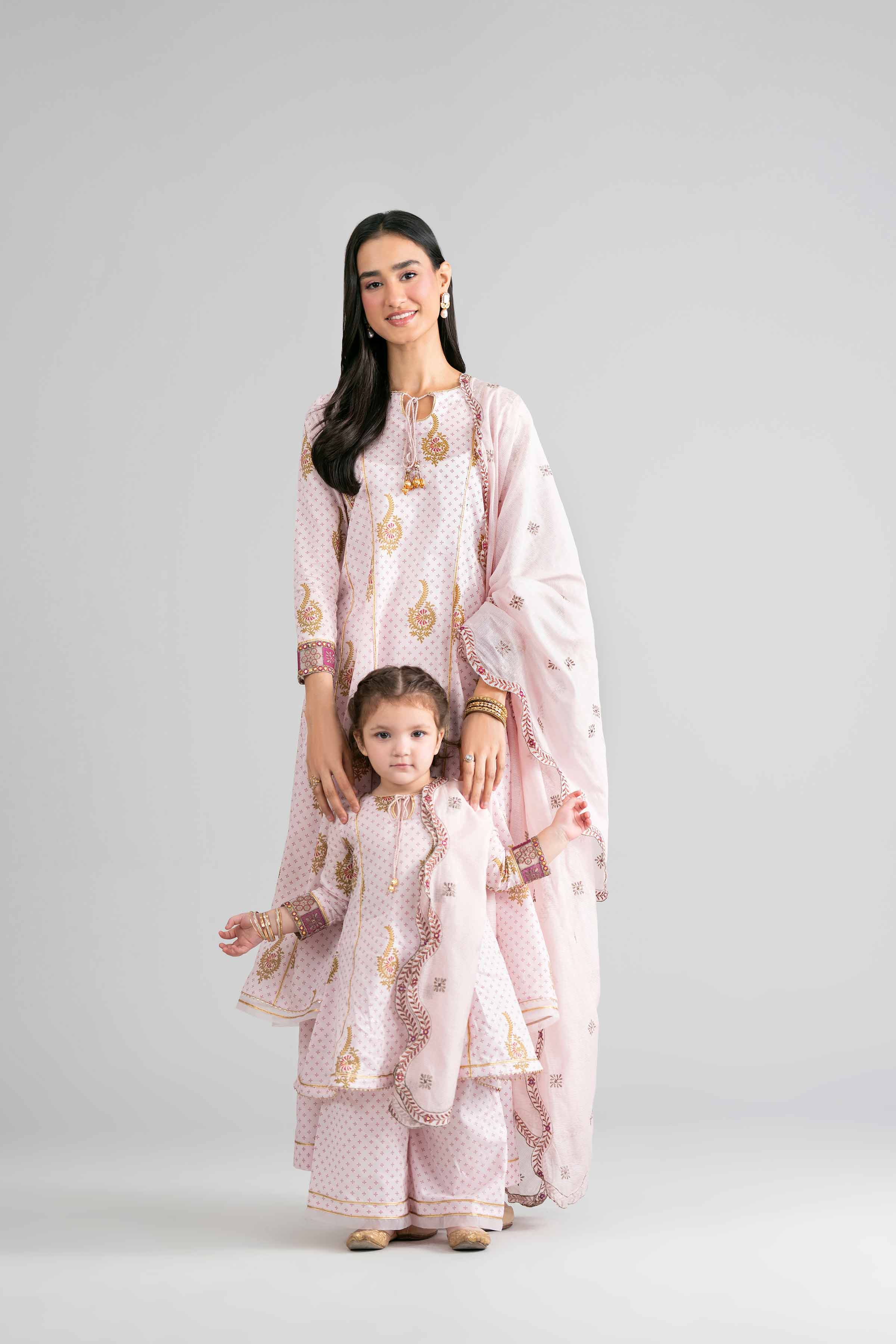 3 Piece - Printed Embroidered Suit - PMD26-44 M