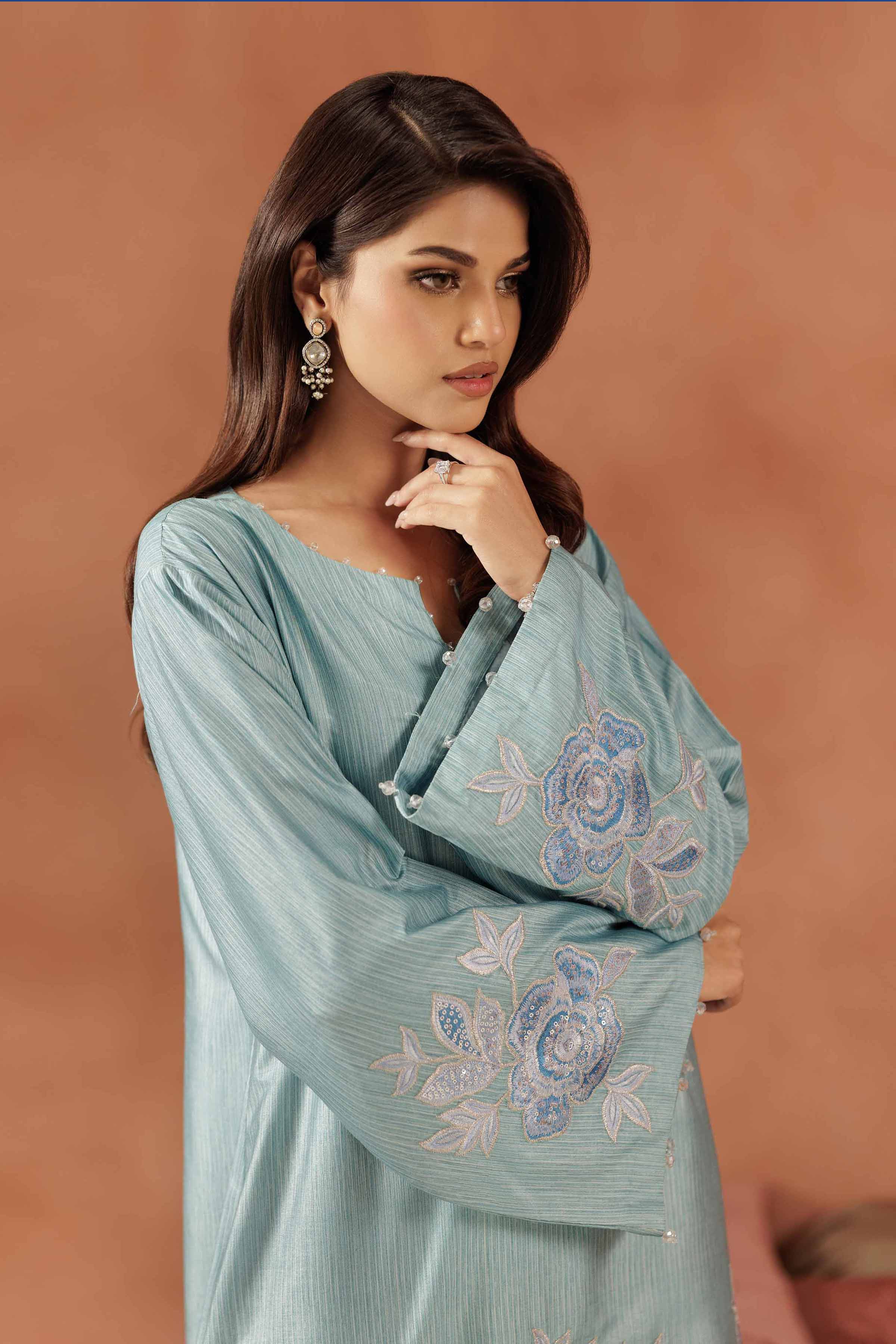 1 Piece Embroidered Dress FE25-59 Jalabiyas Winter 2025 1 Piece Embroidered Dress FE25-59 Jalabiyas Winter 2025