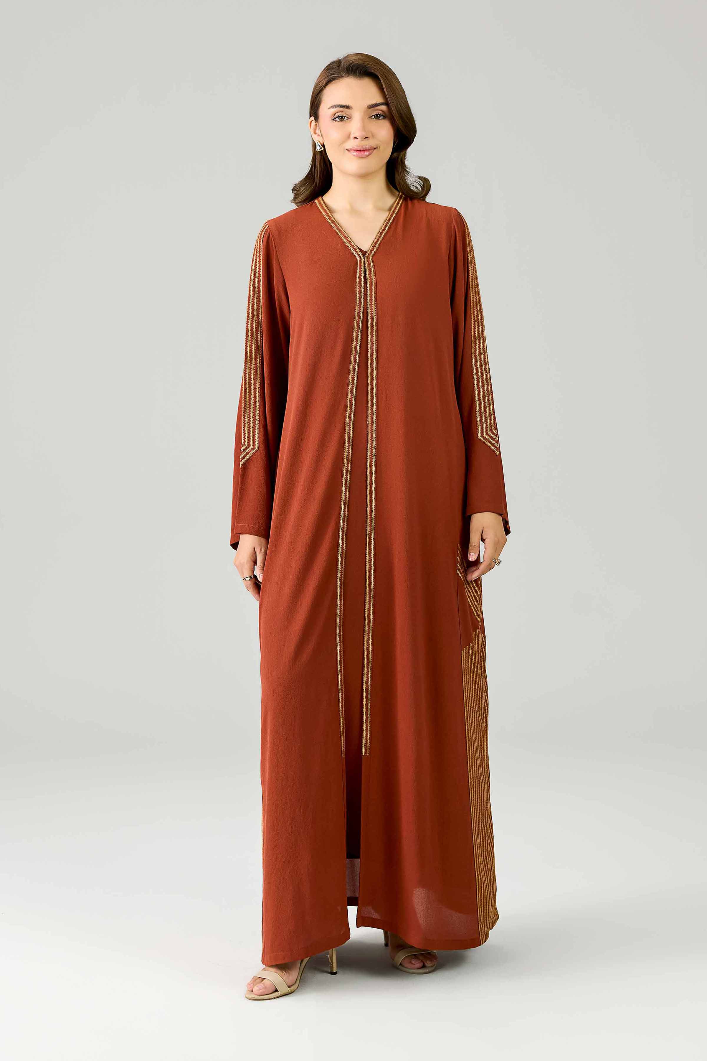 2 Piece - Embroidered Gown - FE26-128