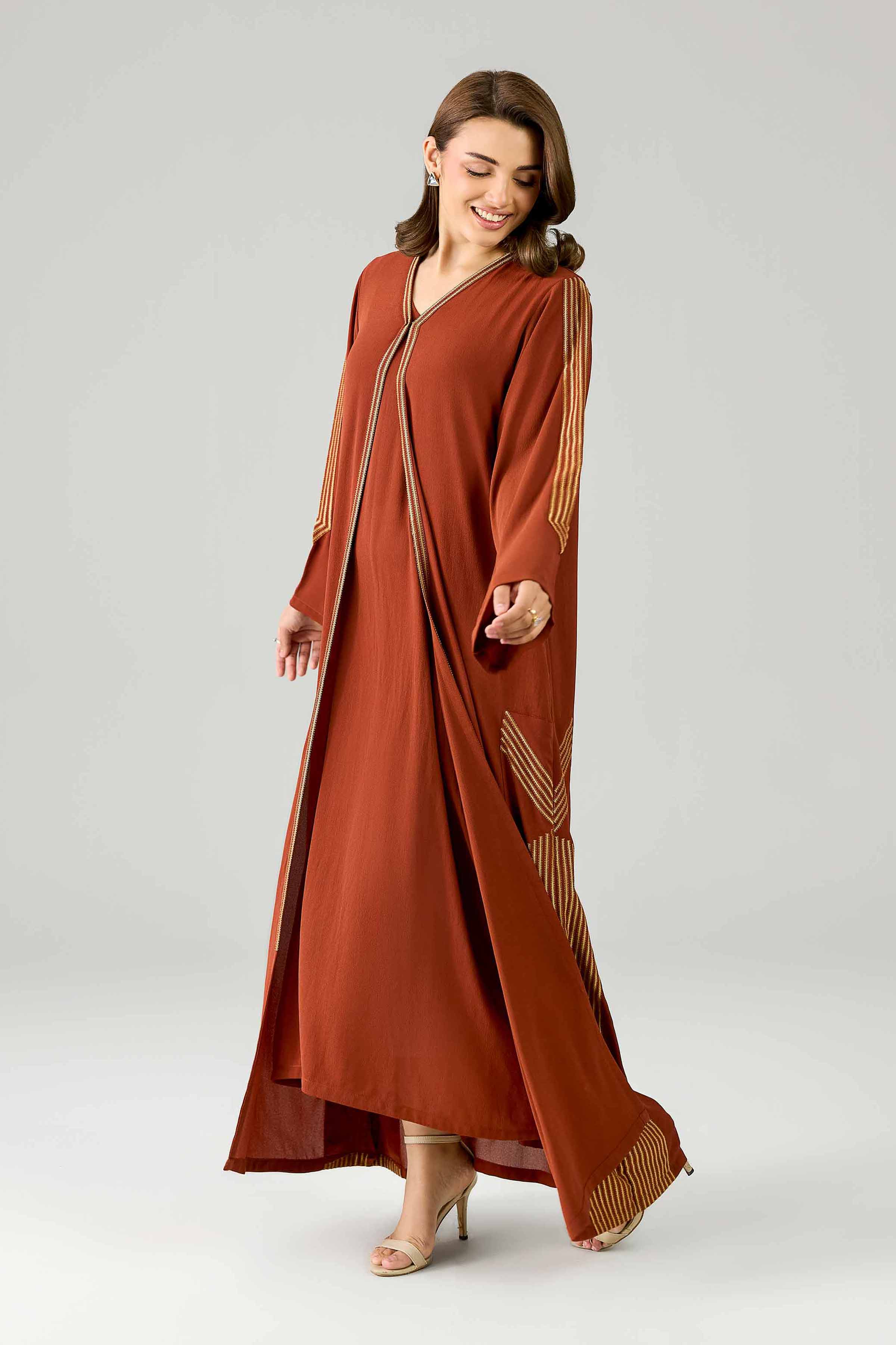 2 Piece - Embroidered Gown - FE26-128