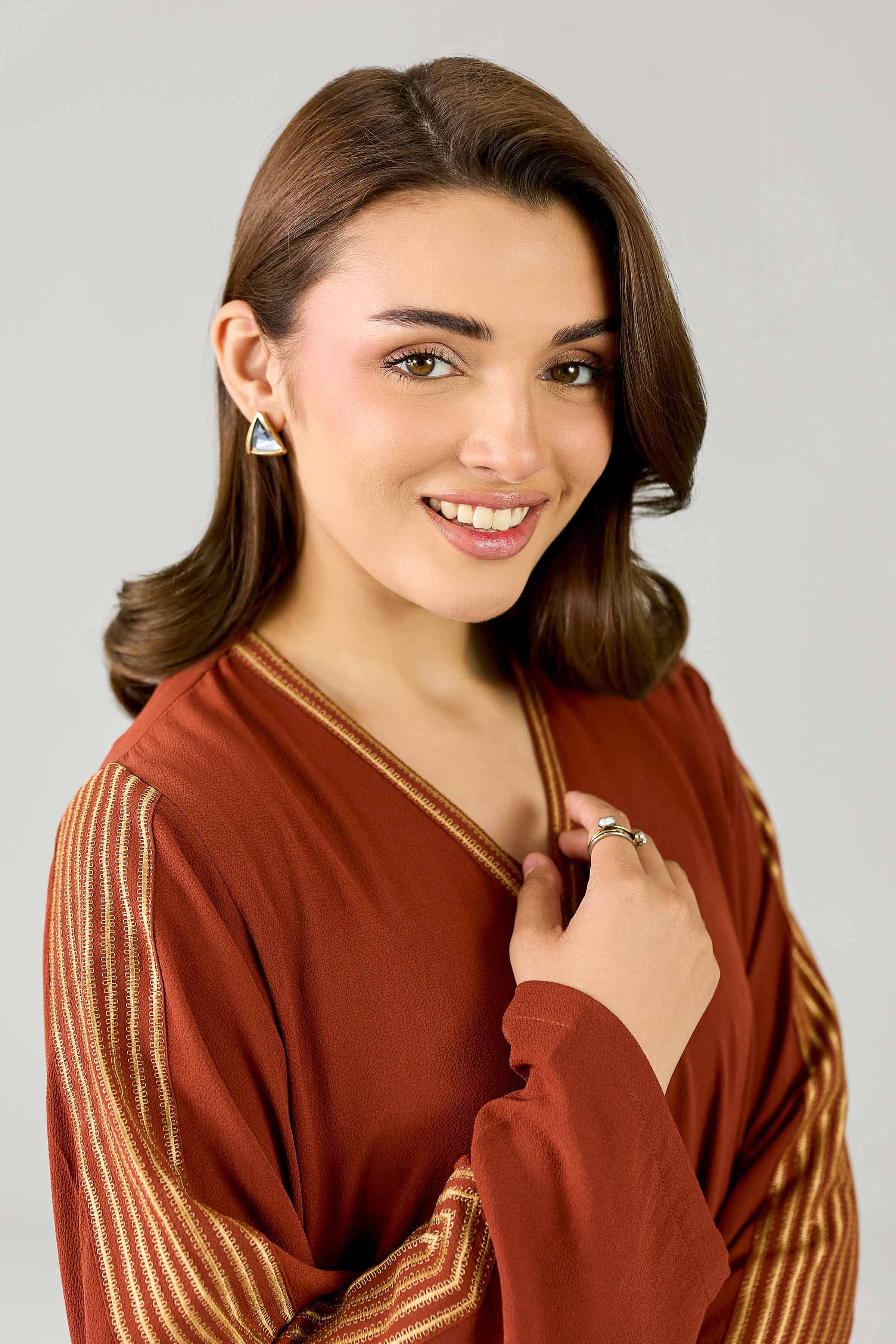 2 Piece - Embroidered Gown - FE26-128