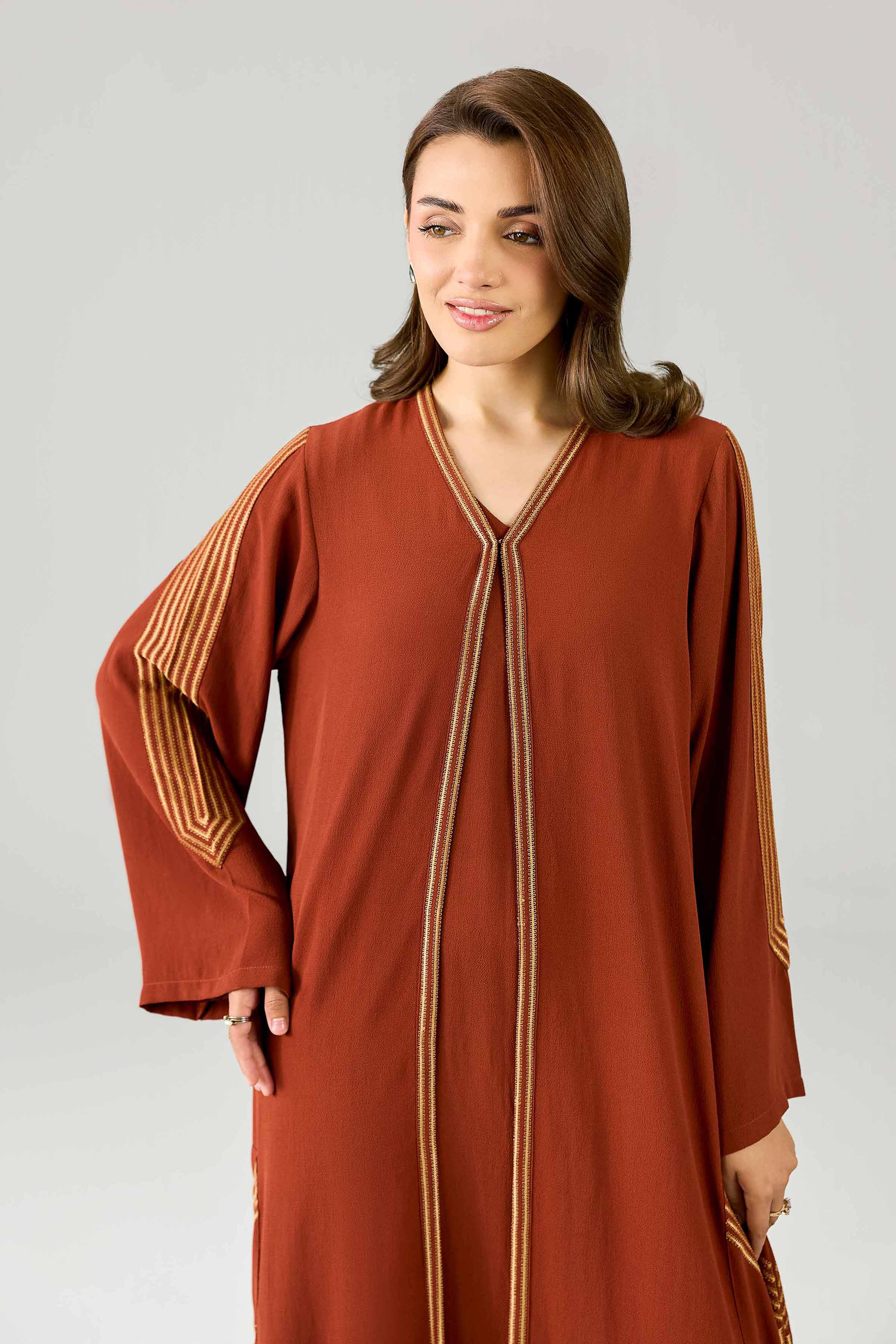 2 Piece - Embroidered Gown - FE26-128