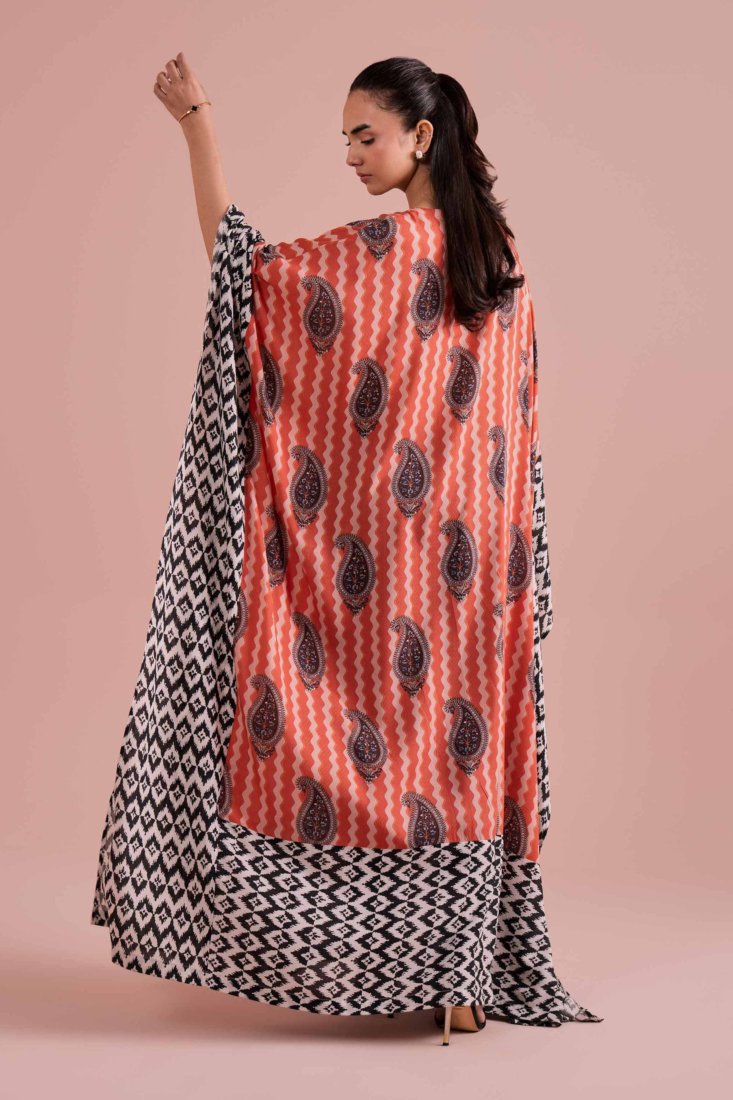 Printed Kaftan - FE26-33 for Women - Pret Collection | Nishat | Shop Online