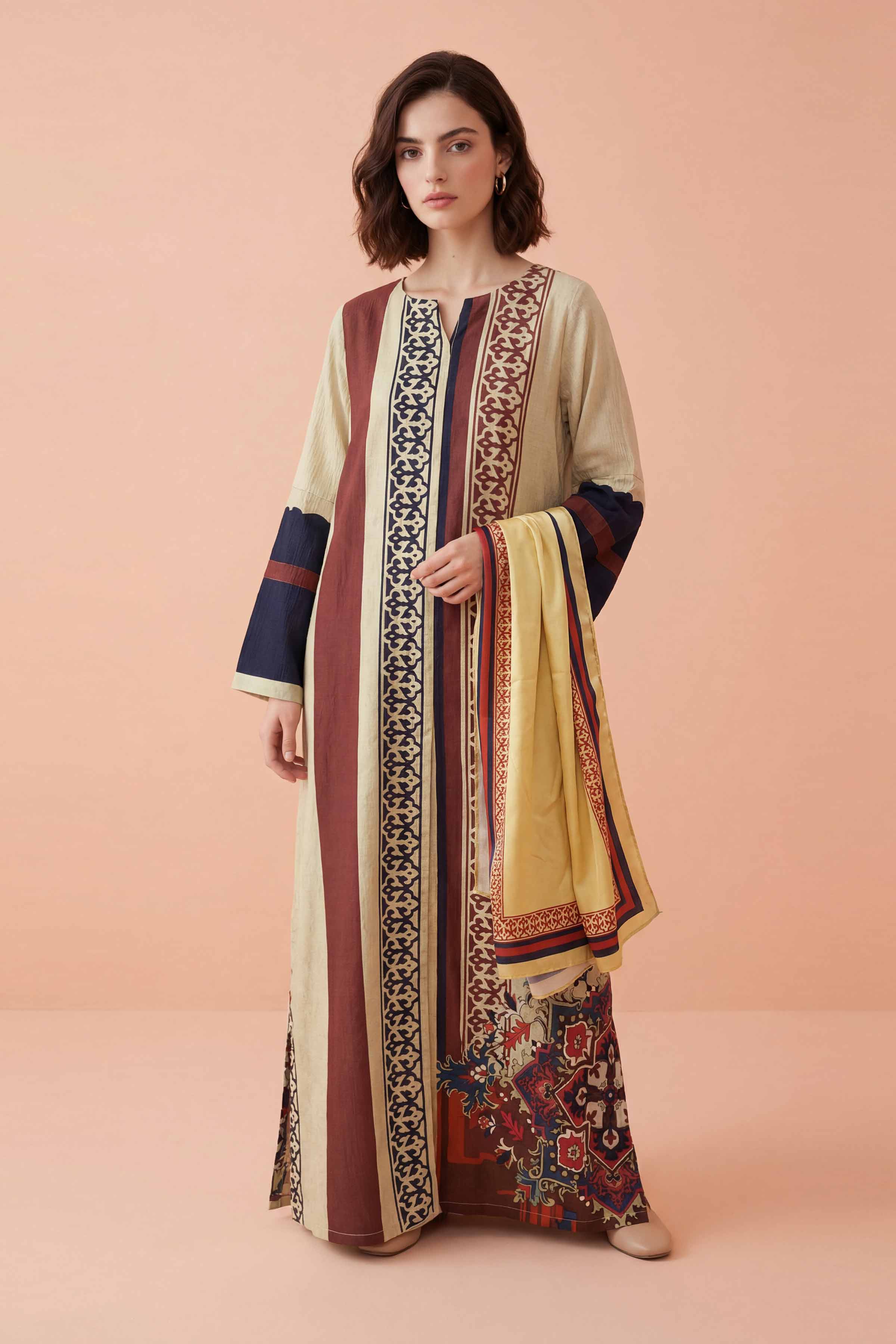 2 Piece - Printed Shirt - FE26-44