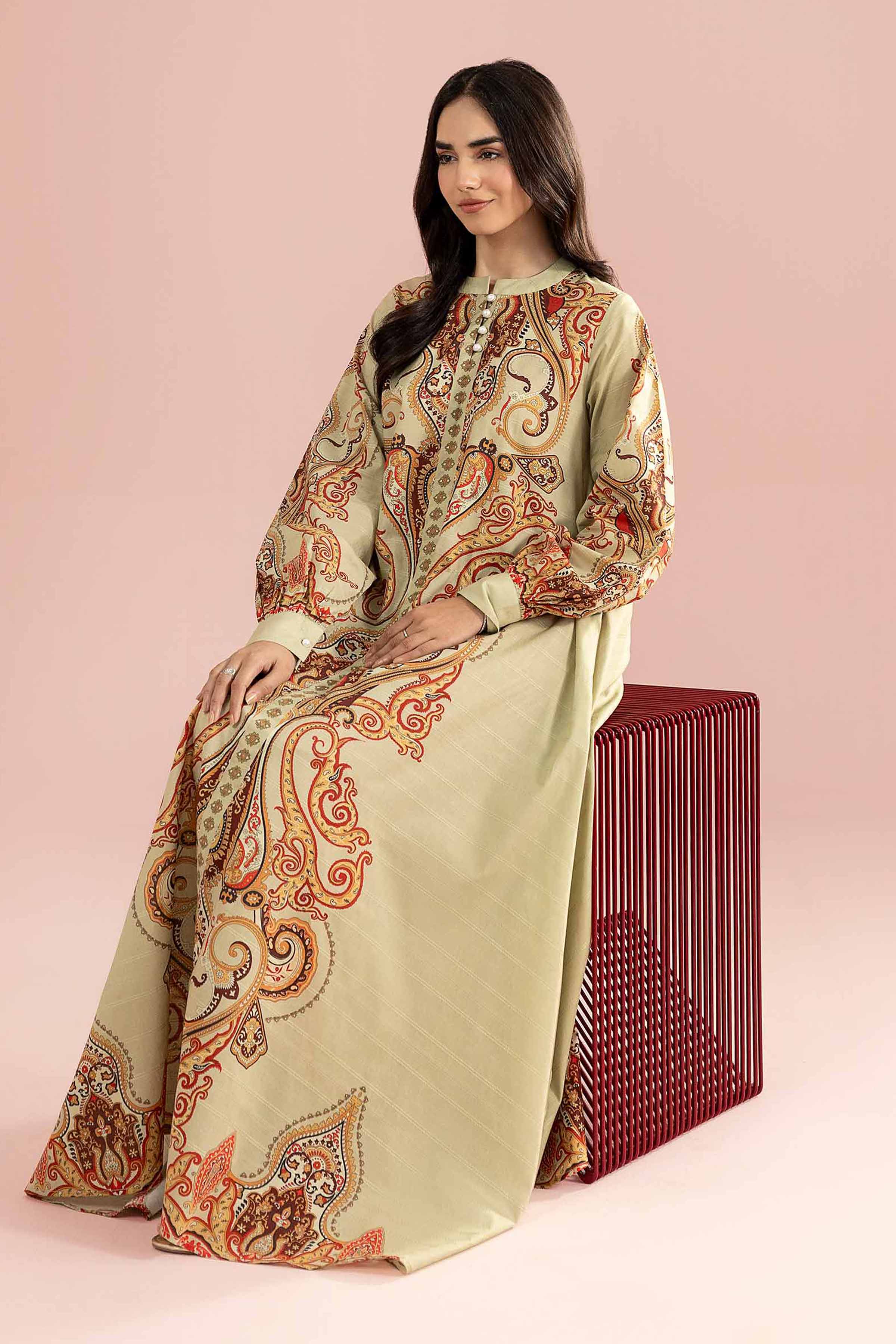 Printed Dress - FE26-45 for Women - Pret Collection | Nishat | Shop Online