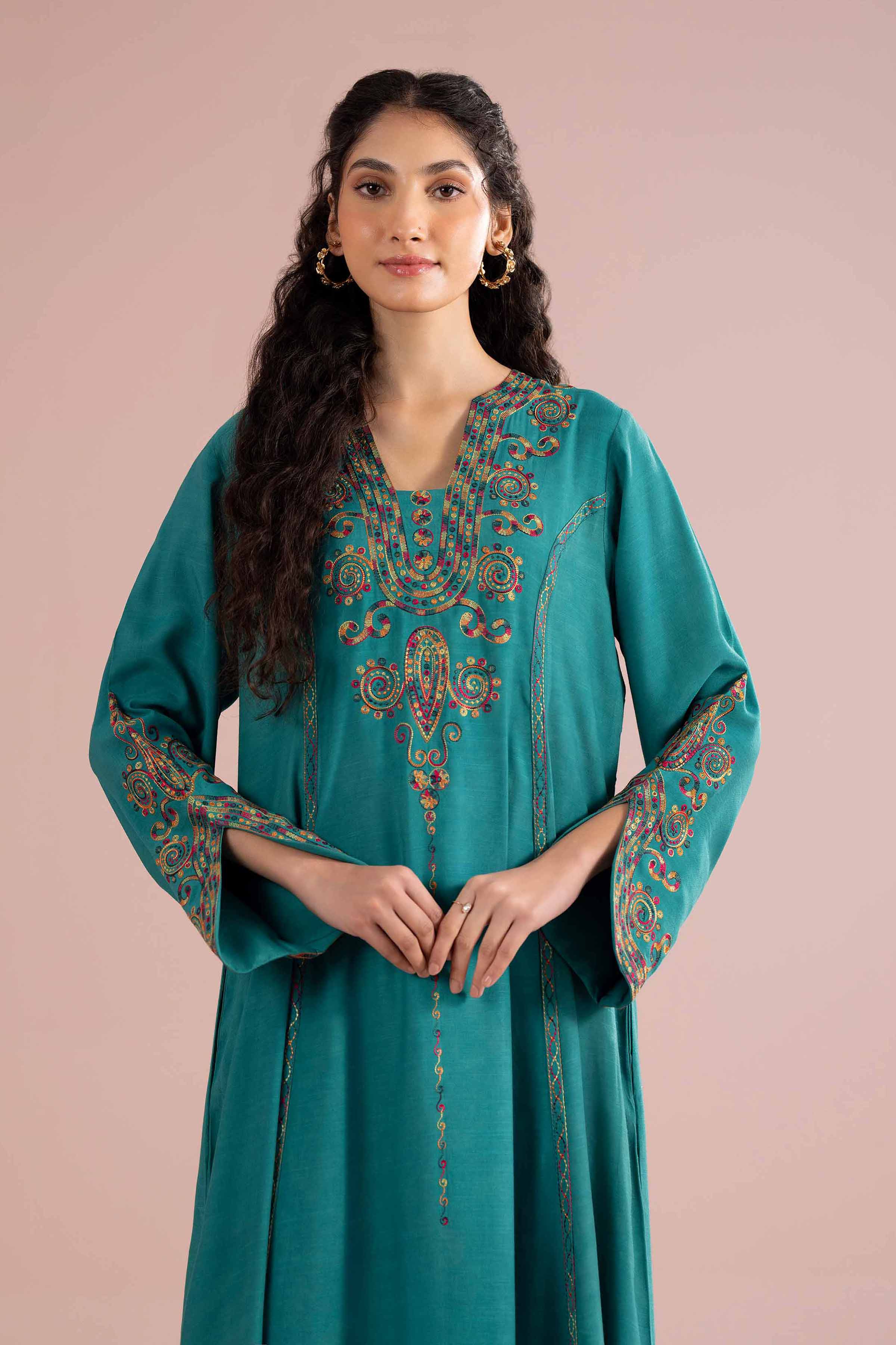 Embroidered Dress - FE26-57 for Women - Pret Collection | Nishat | Shop Online