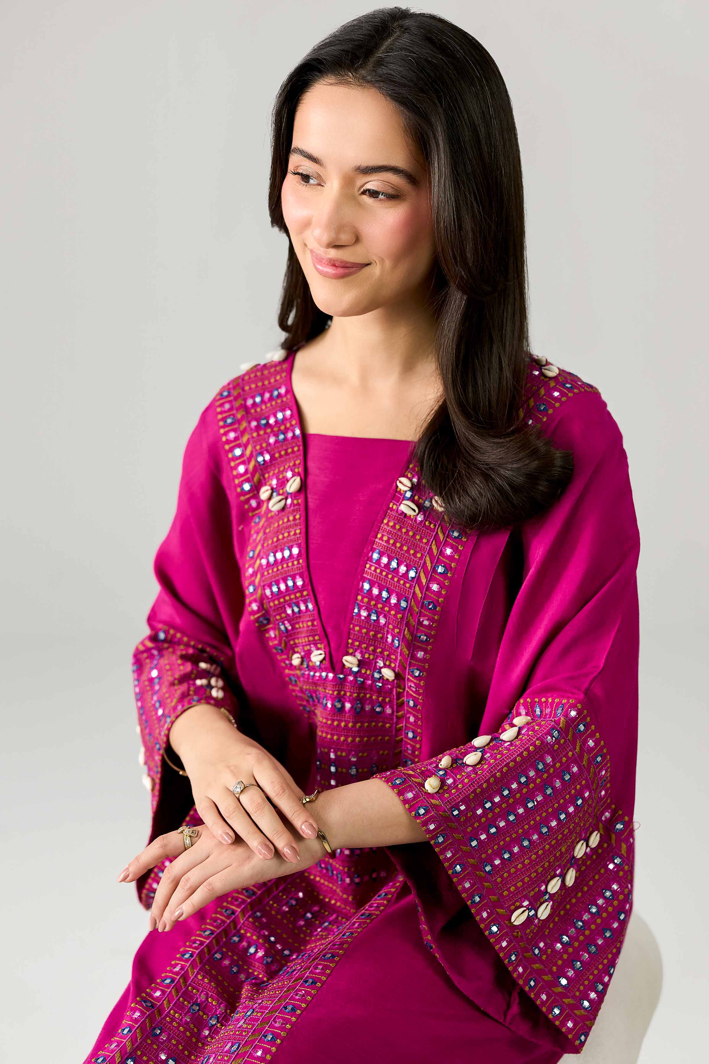 Embroidered Kaftan - FE26-61