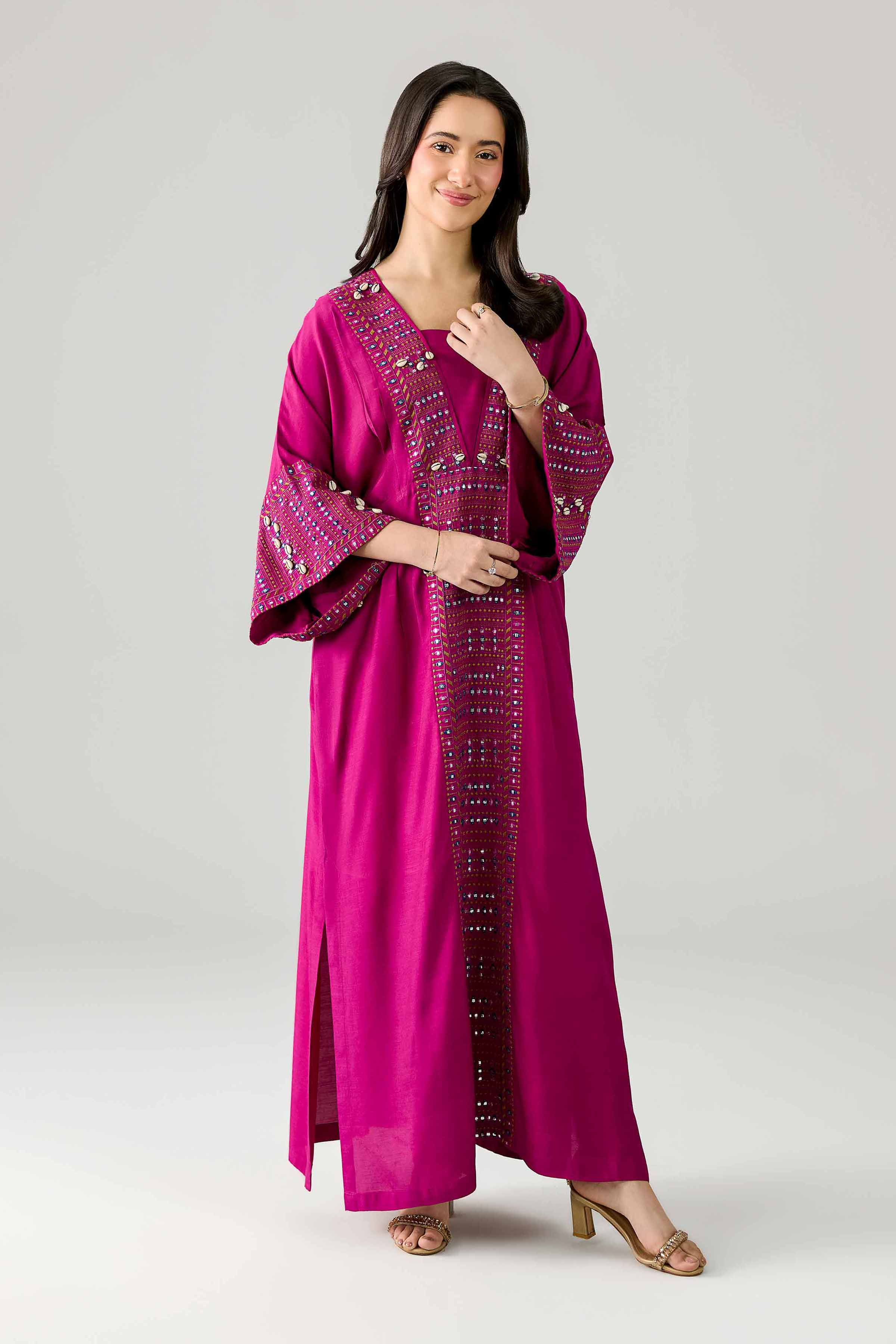 Embroidered Kaftan - FE26-61