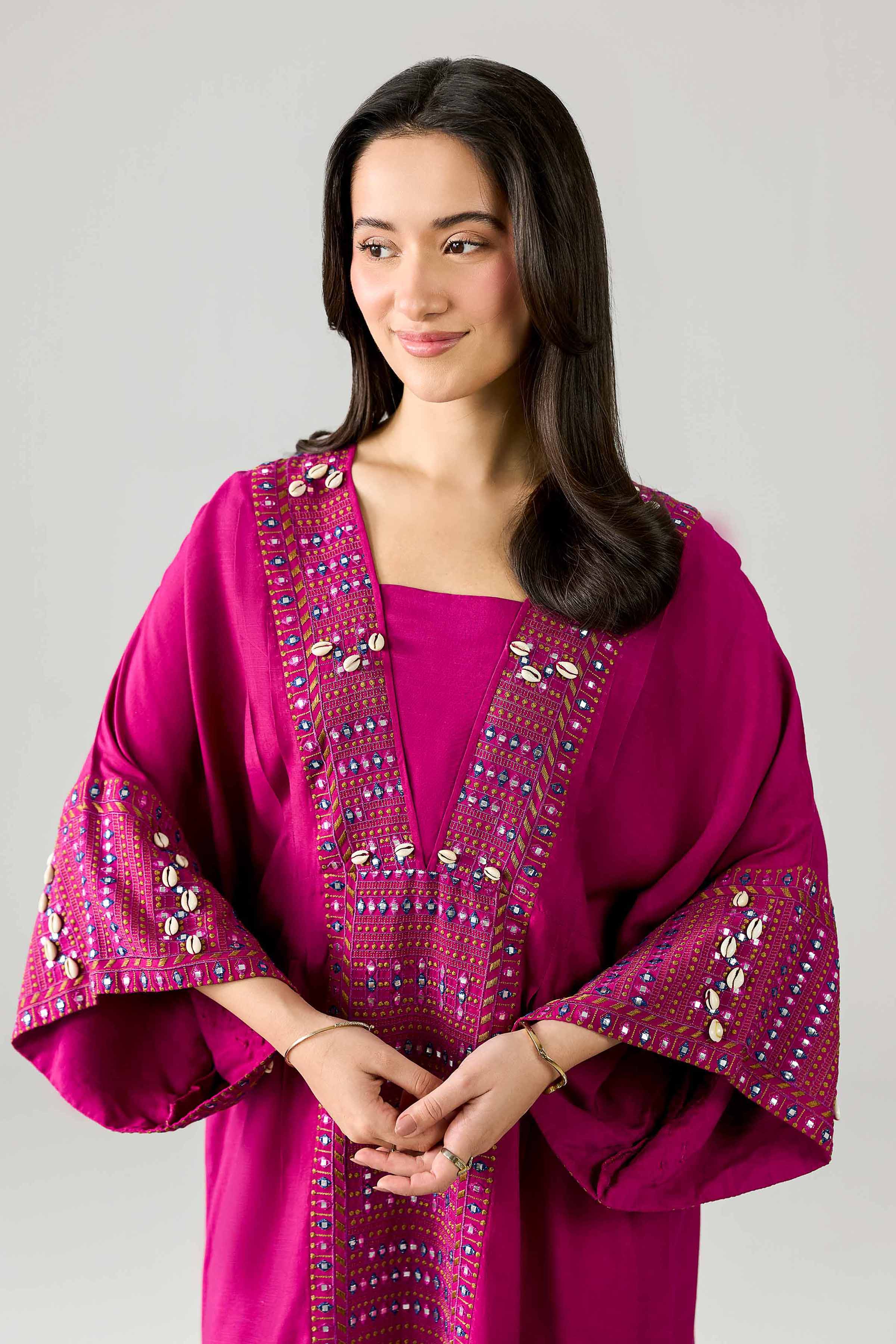 Embroidered Kaftan - FE26-61