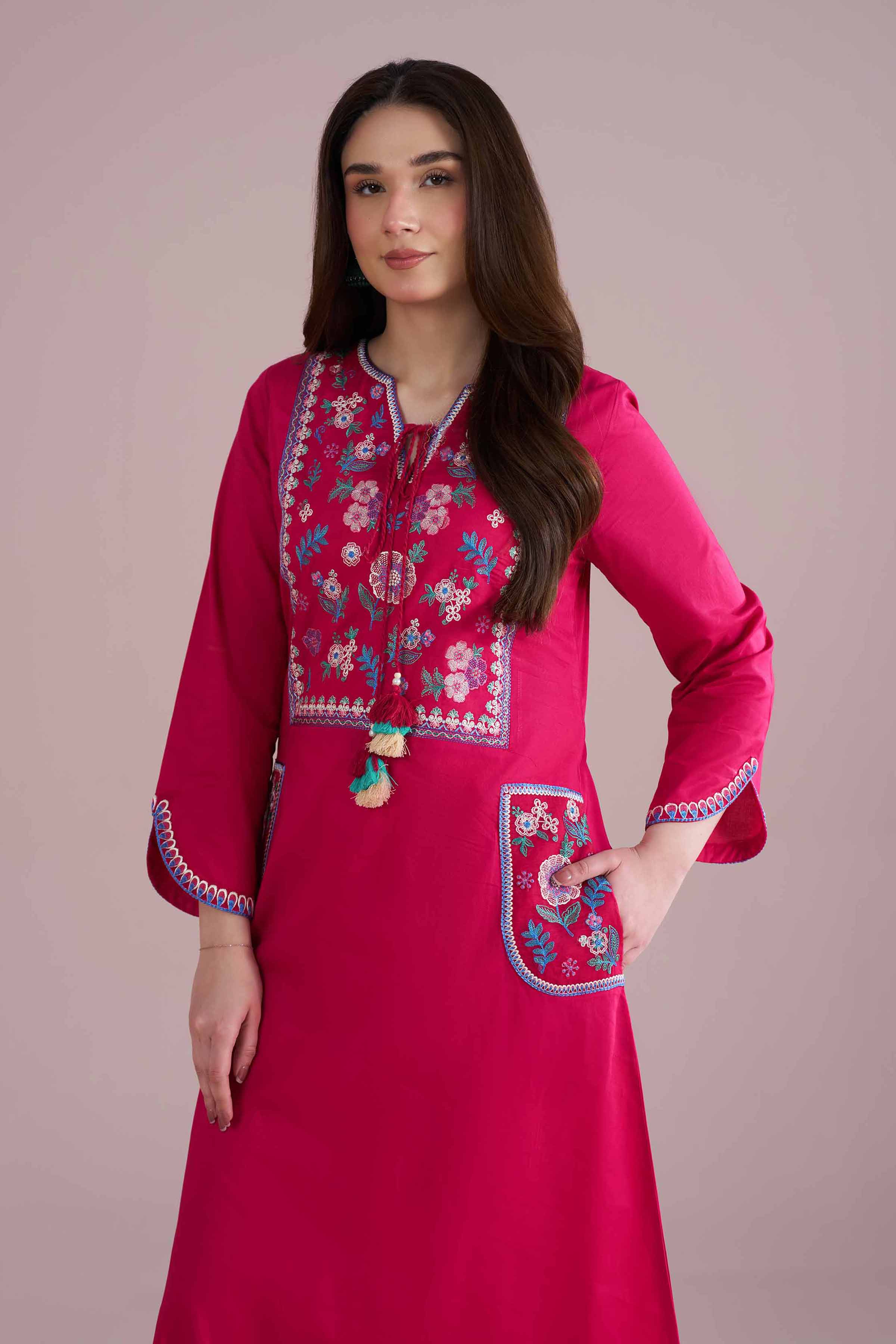Embroidered Dress - FE26-62 for Women - Pret Collection | Nishat | Shop Online