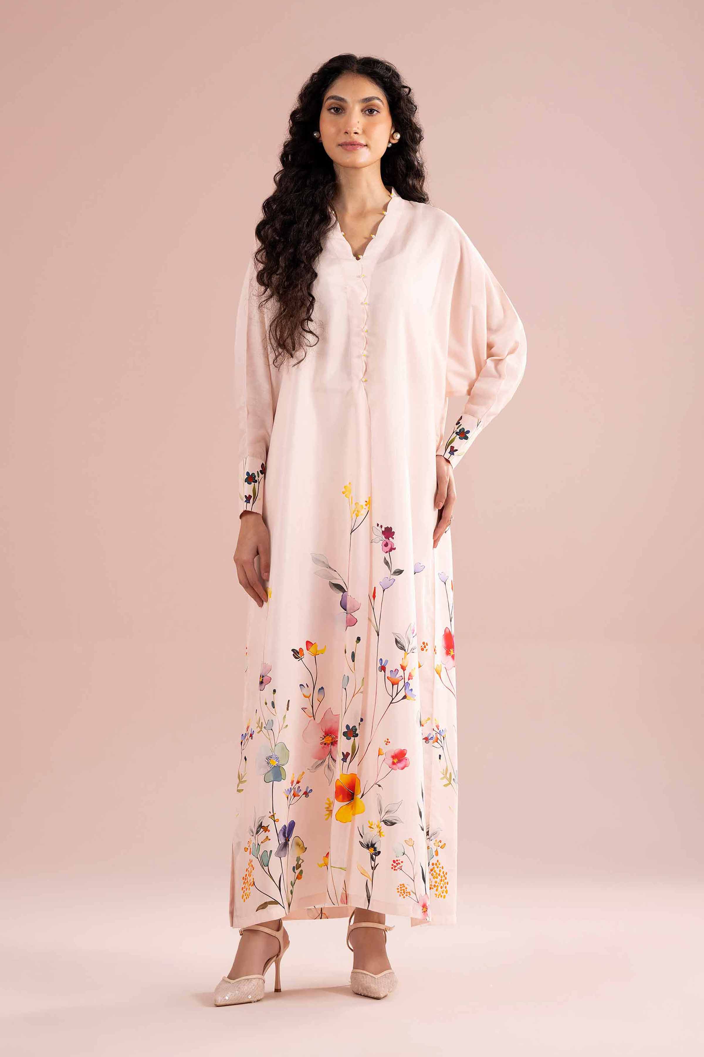 Printed Dress - FE26-71 for Women - Pret Collection | Nishat | Shop Online