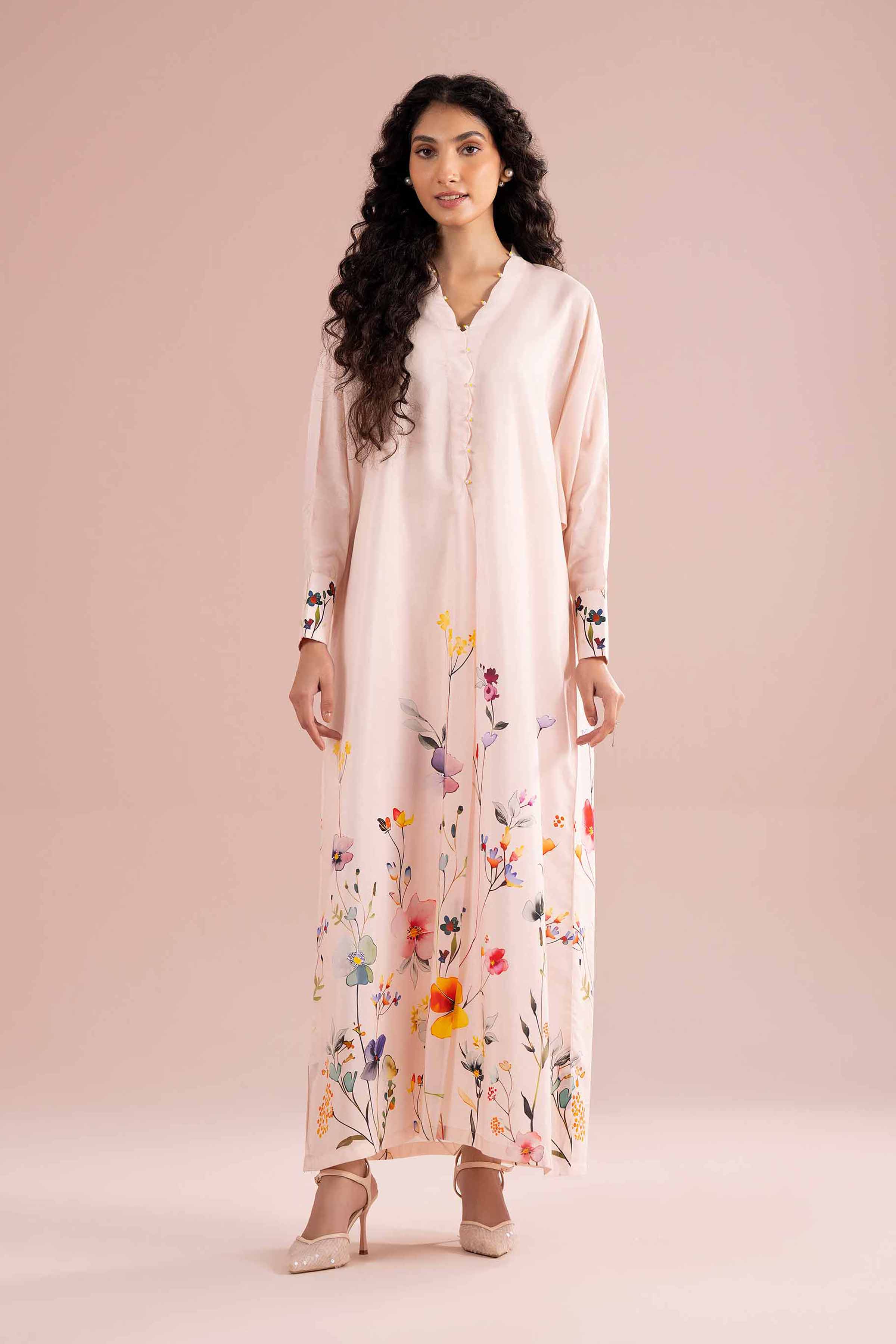 Printed Dress - FE26-71 for Women - Pret Collection | Nishat | Shop Online