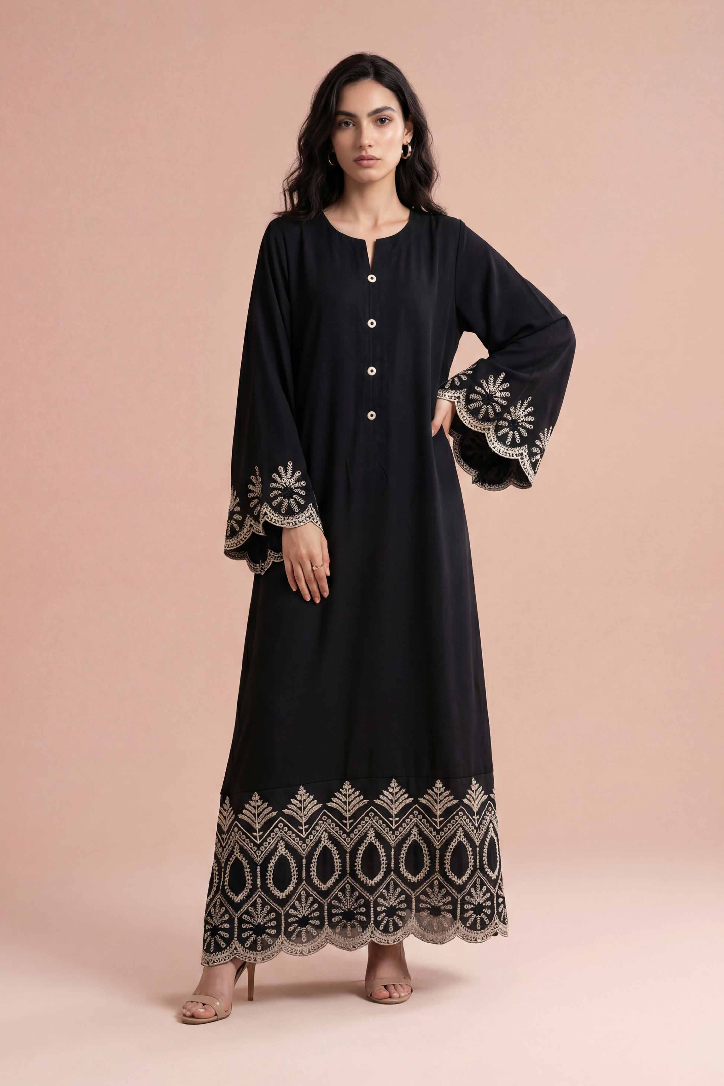 Embroidered Dress - FE26-84