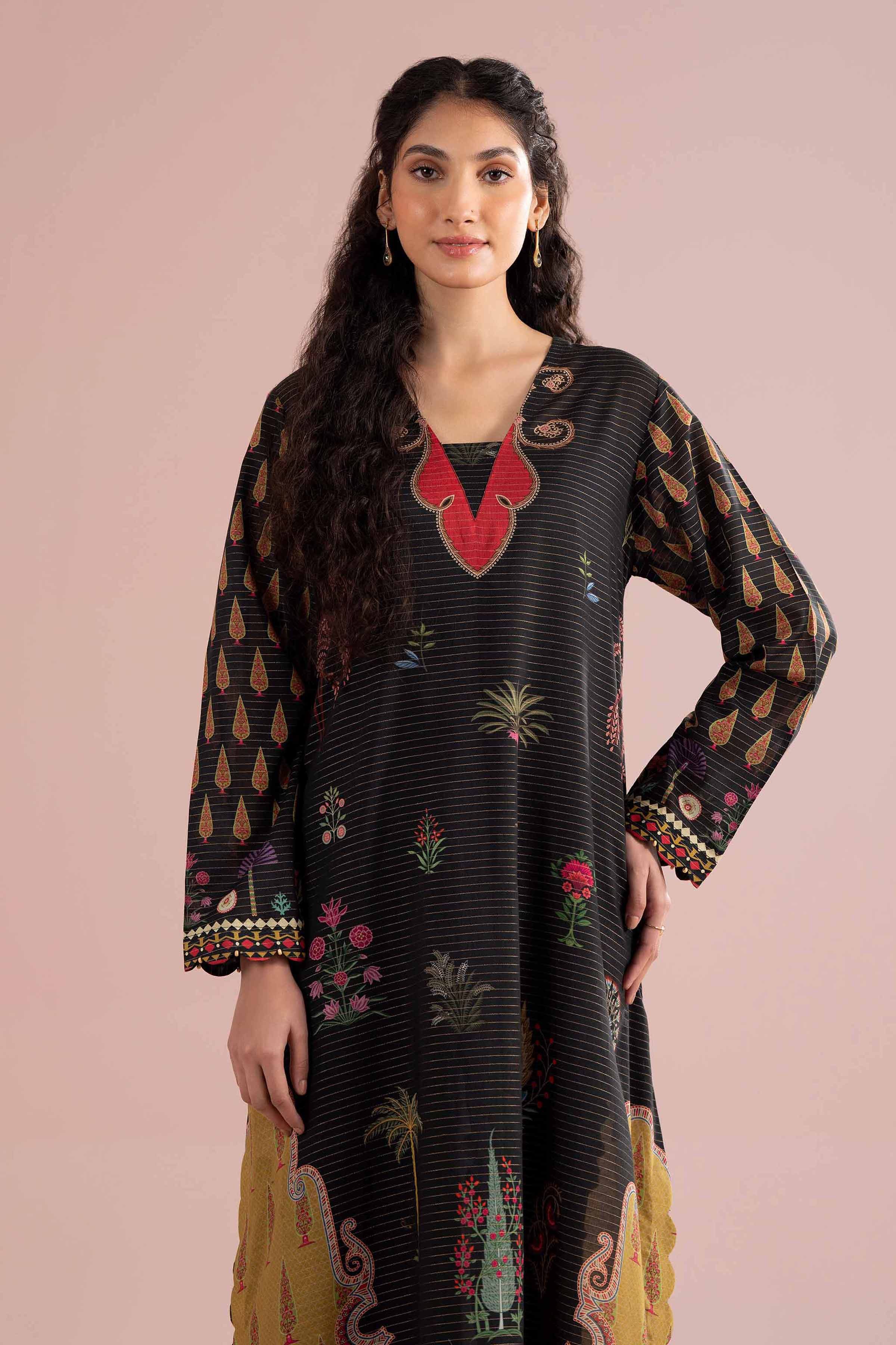 Printed Shirt - FE26-85 for Women - Pret Collection | Nishat | Shop Online