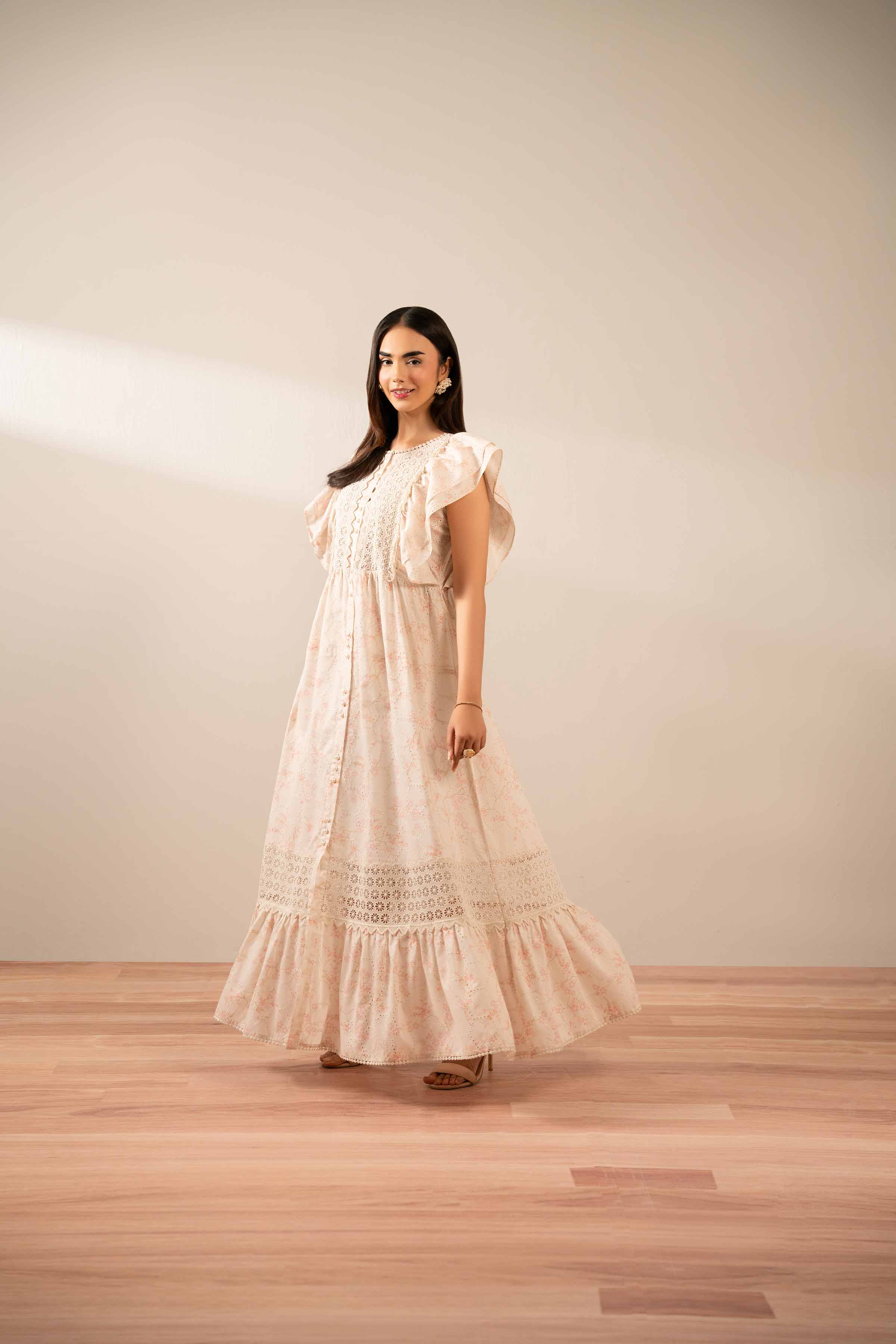 Printed Dress - FS25-41 for Women - Pret Collection | Nishat | Shop Online
