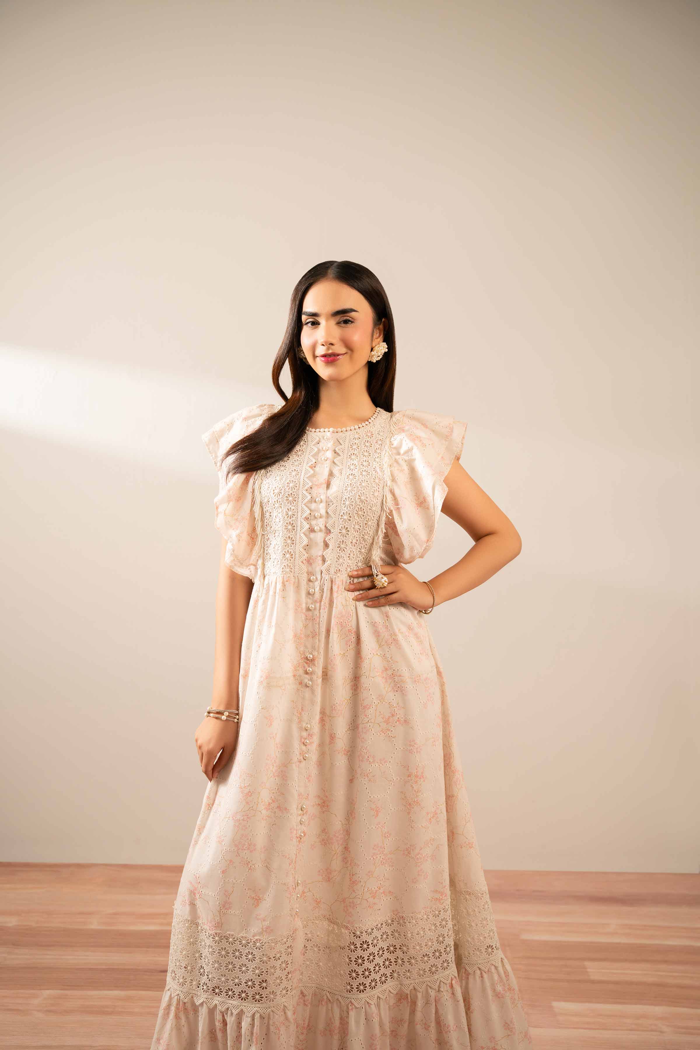 Printed Dress - FS25-41 for Women - Pret Collection | Nishat | Shop Online