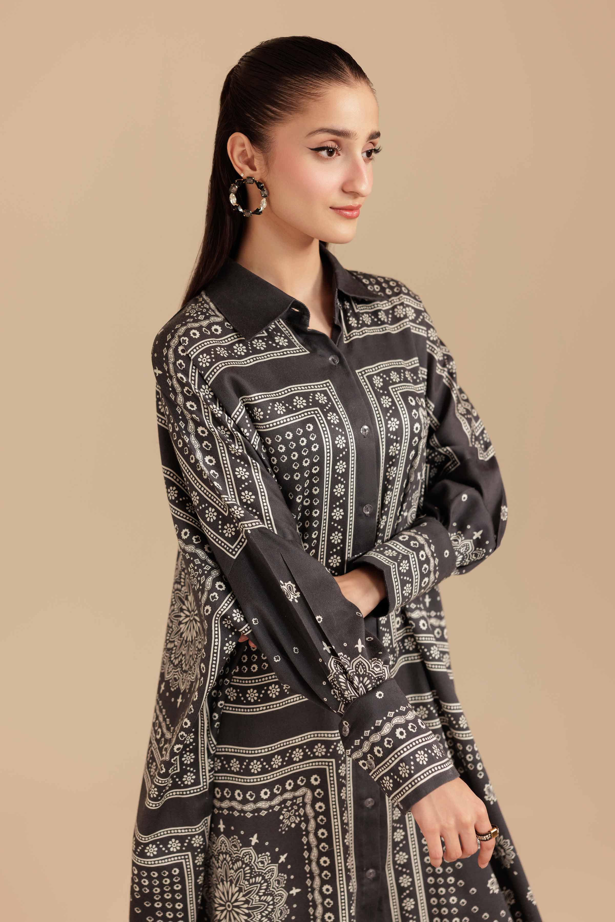 Printed Shirt - FS25-48 for Women - Pret Collection | Nishat | Shop Online