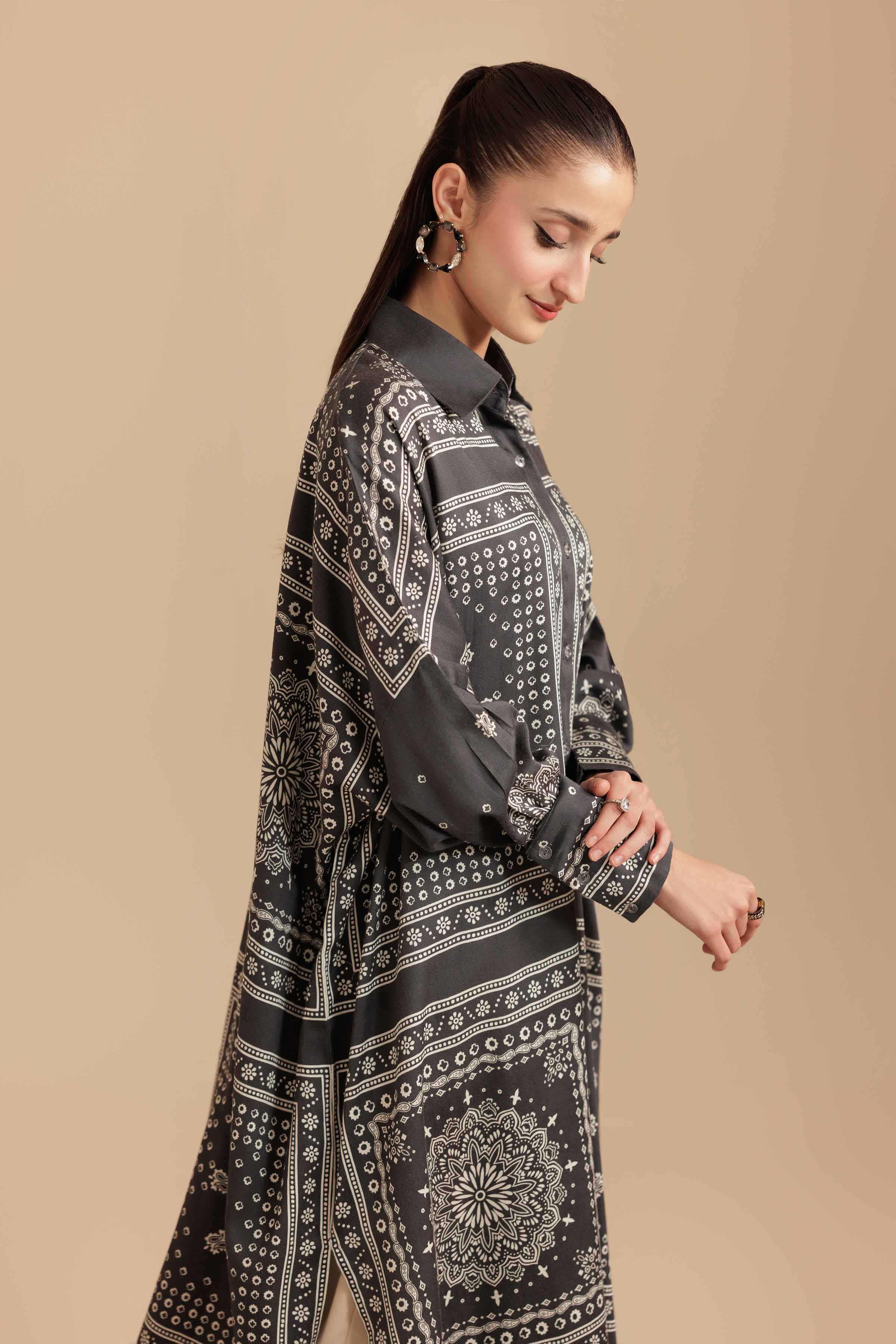 Printed Shirt - FS25-48 for Women - Pret Collection | Nishat | Shop Online
