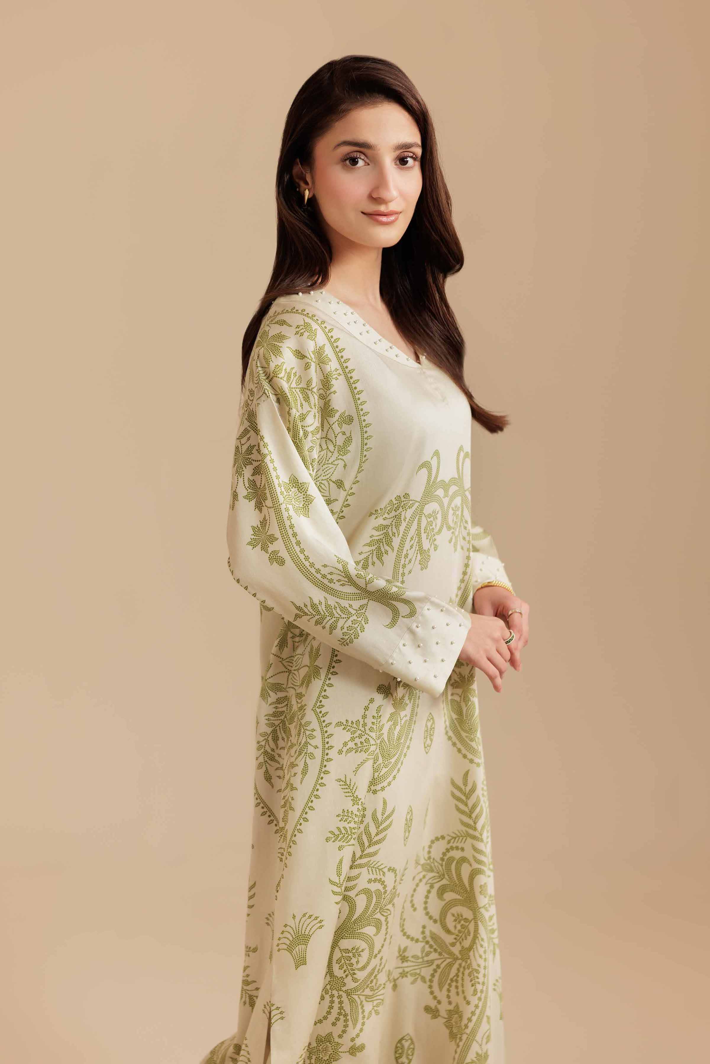 Printed Shirt - FS25-51 for Women - Pret Collection | Nishat | Shop Online