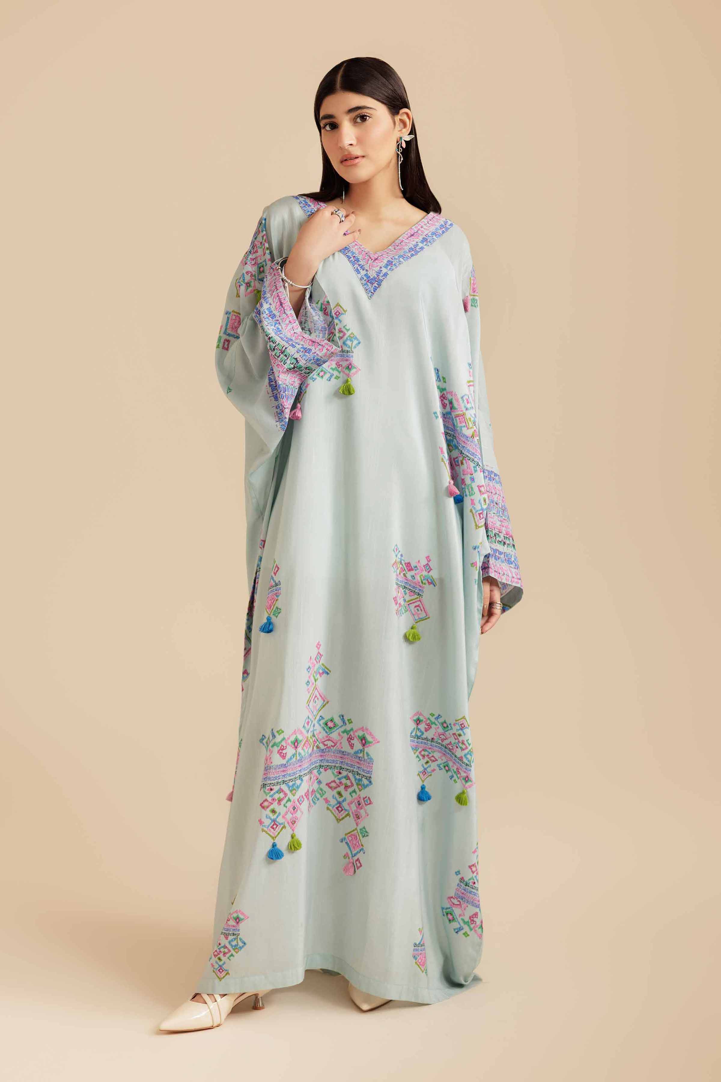 Printed Dress - FS25-52 for Women - Pret Collection | Nishat | Shop Online