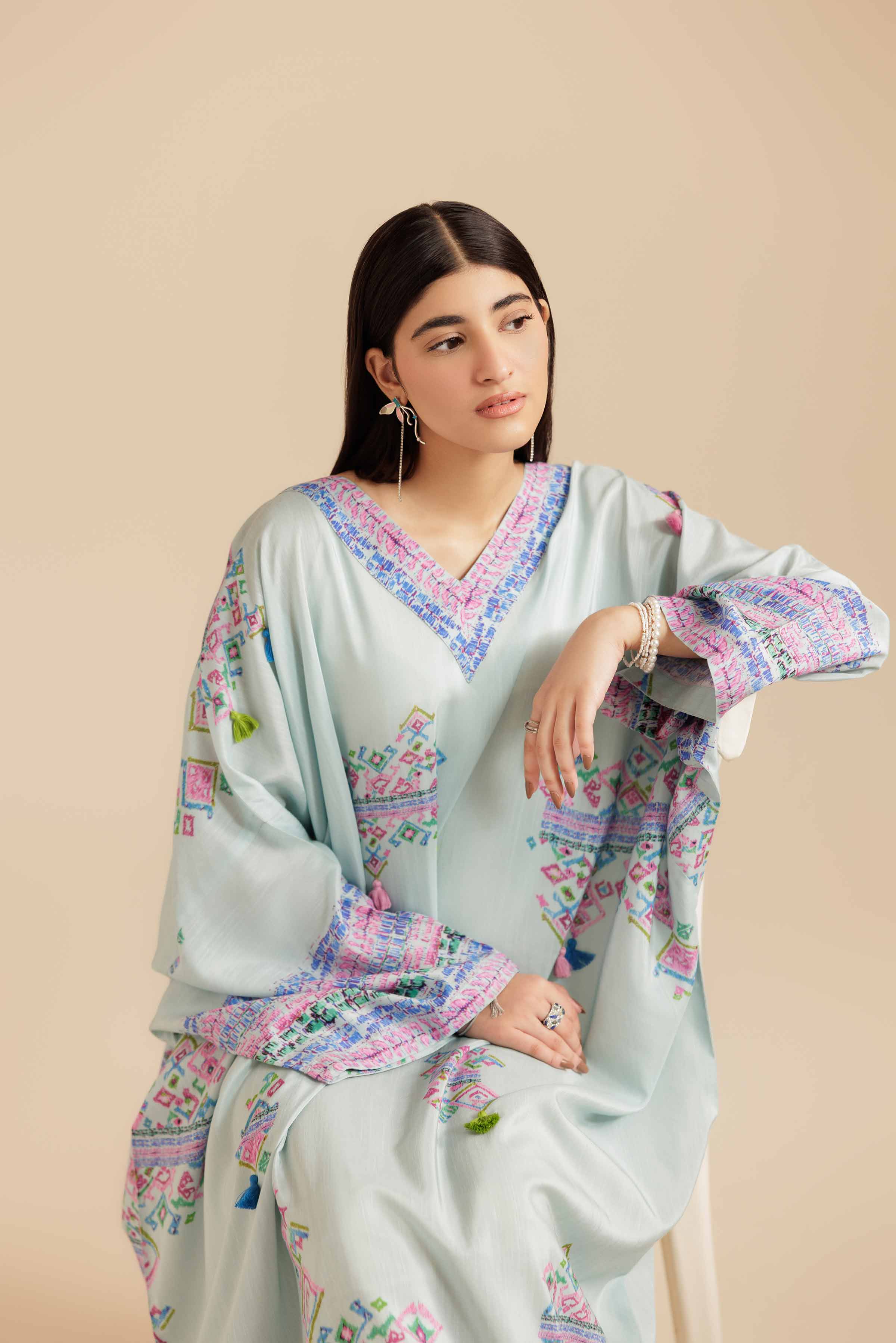 Printed Dress - FS25-52 for Women - Pret Collection | Nishat | Shop Online