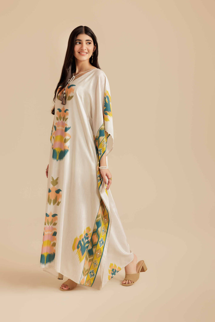 Printed Kaftan - FS25-54 for Women - Pret Collection | Nishat | Shop Online