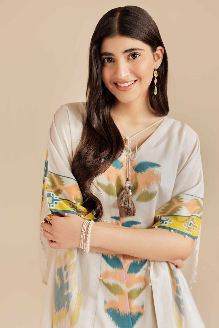 Printed Kaftan - FS25-54 for Women - Pret Collection | Nishat | Shop Online