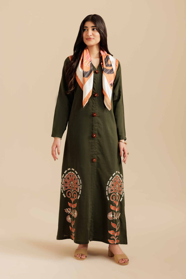 2 Piece - Printed Embroidered Suit - FS25-55 for Women - Pret Collection | Nishat | Shop Online