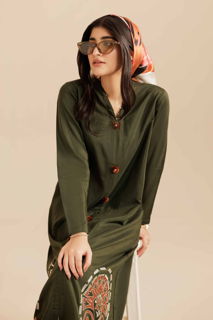 2 Piece - Printed Embroidered Suit - FS25-55 for Women - Pret Collection | Nishat | Shop Online