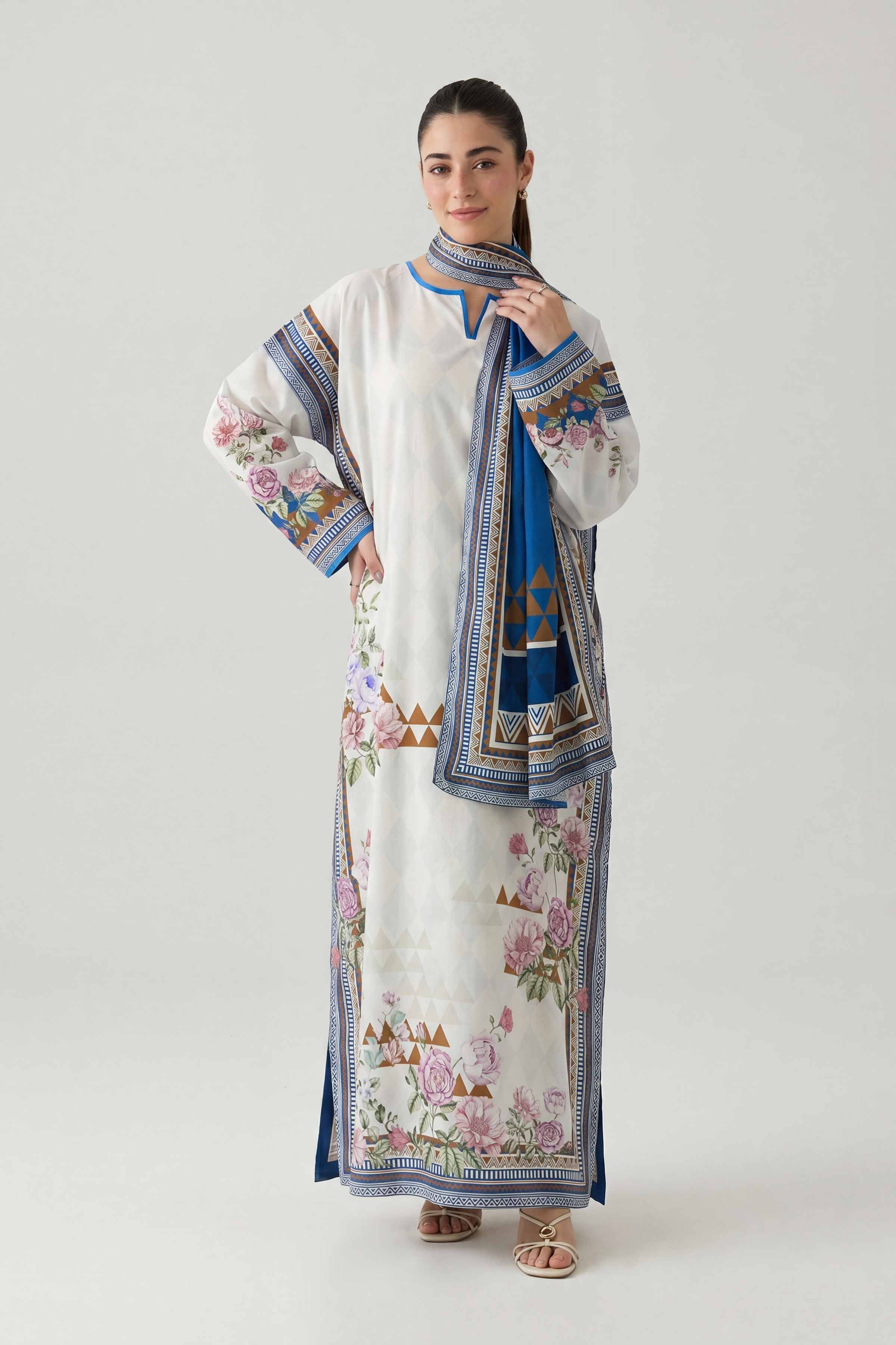 2 Piece - Printed Dress - FS26-17