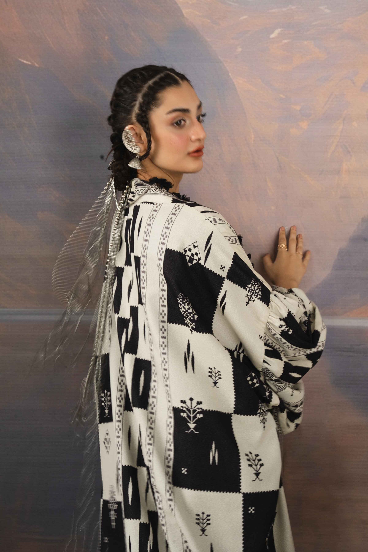 3 Piece - Dyed Printed Loose Fabric - 42604079