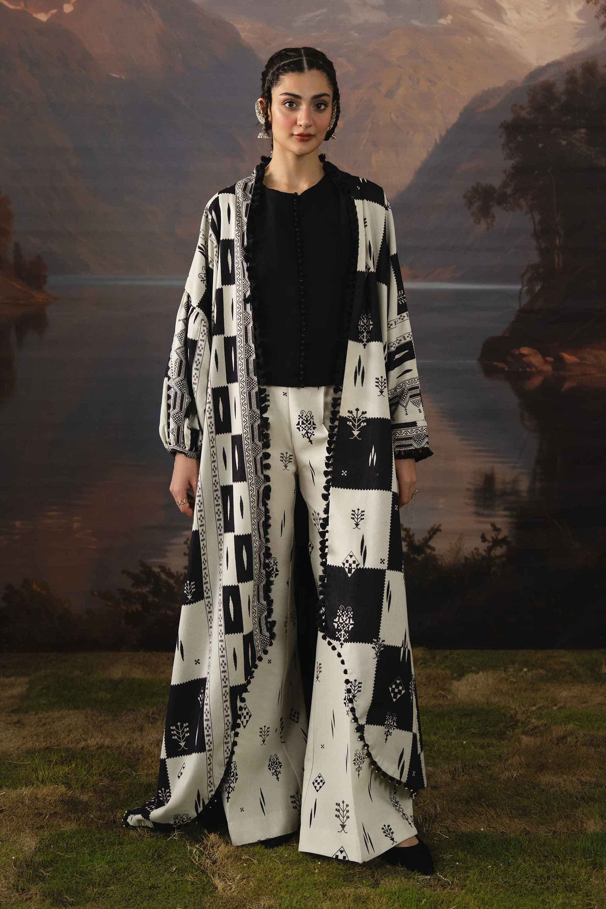 3 Piece - Dyed Printed Loose Fabric - 42604079