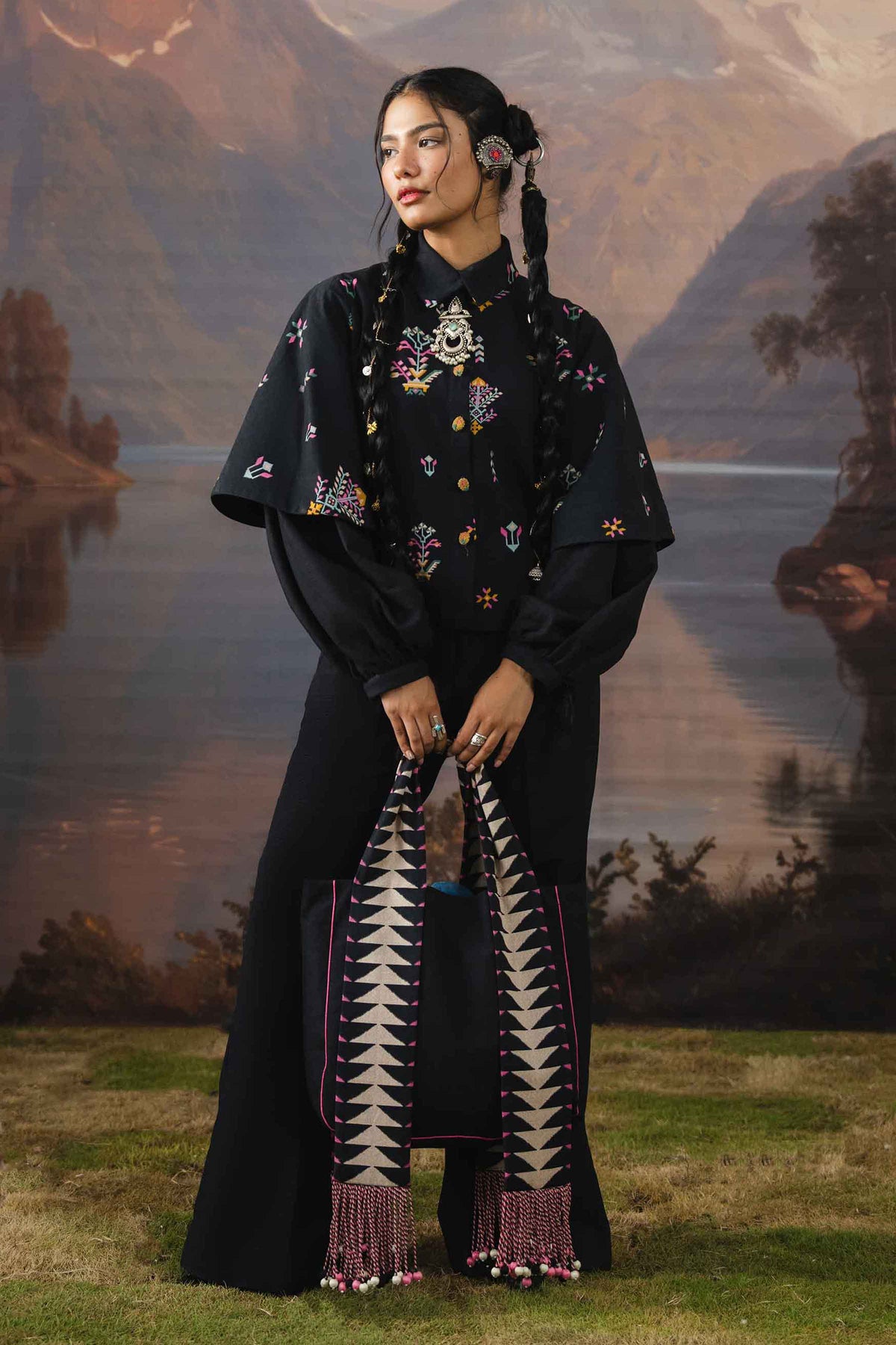 3 Piece - Dyed Printed Loose Fabric - 42604082