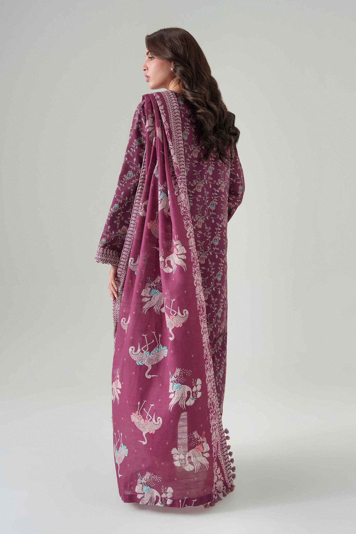 3 Piece - Dyed Printed Loose Fabric - 42604085