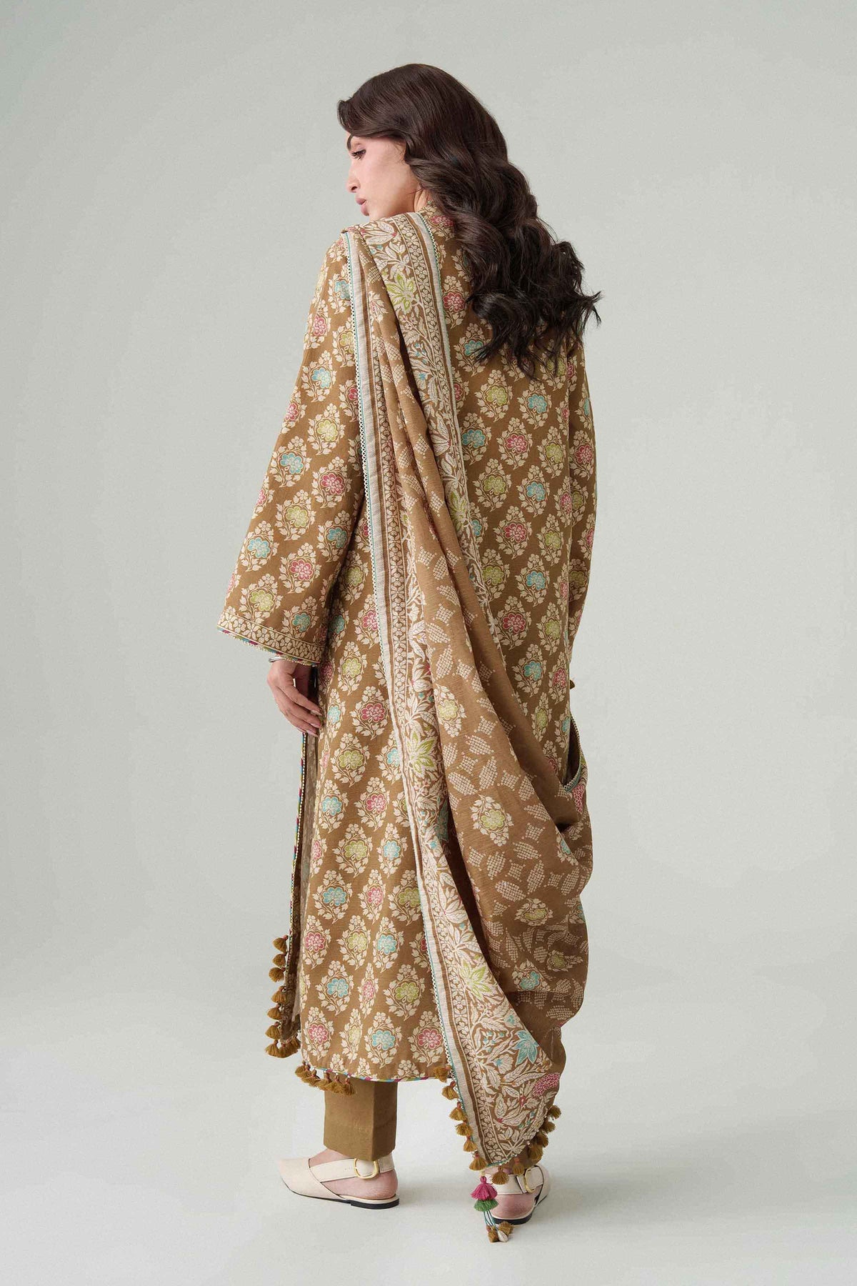 3 Piece - Dyed Printed Loose Fabric - 42604087