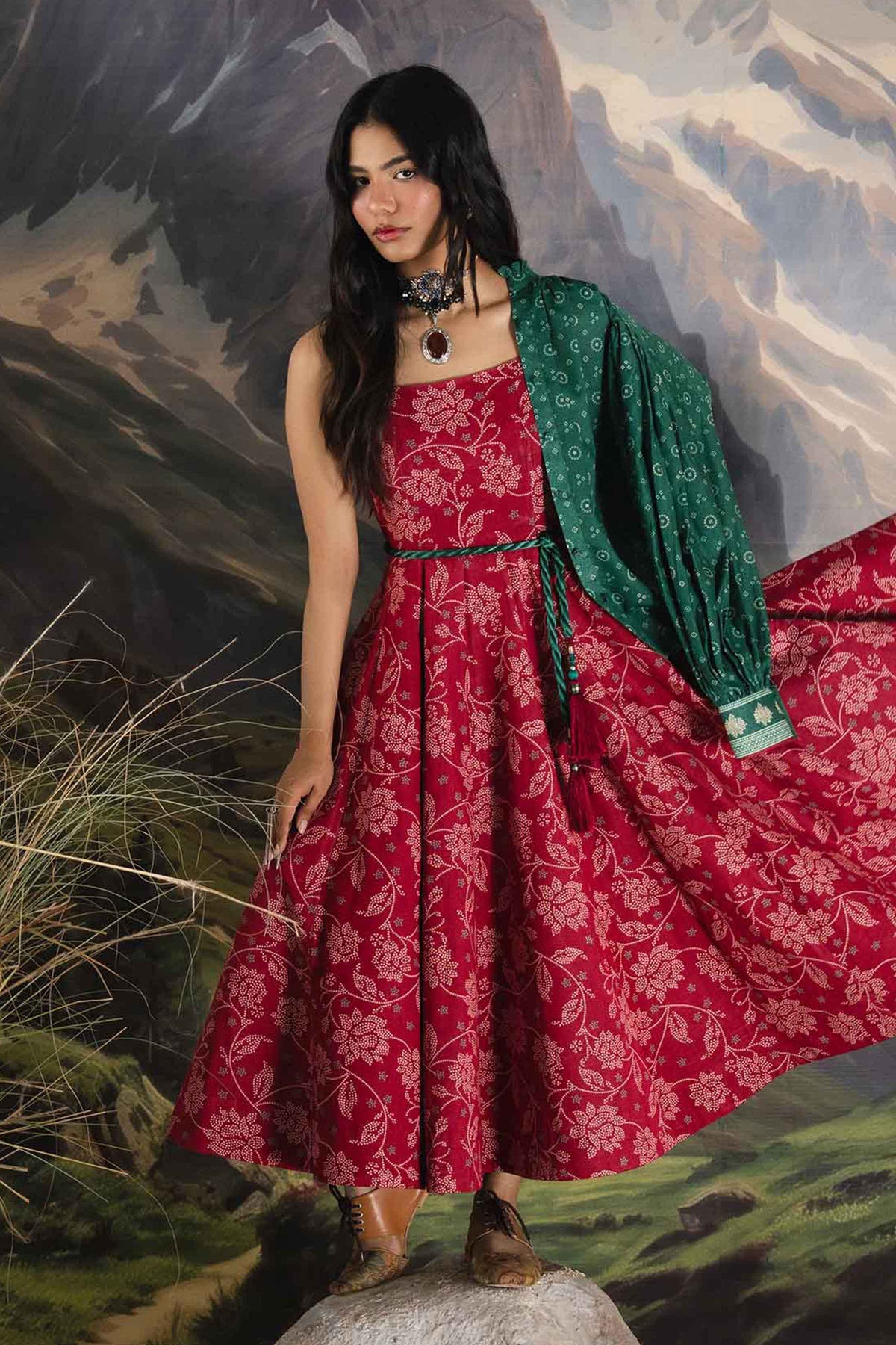 3 Piece - Dyed Printed Loose Fabric - 42604088
