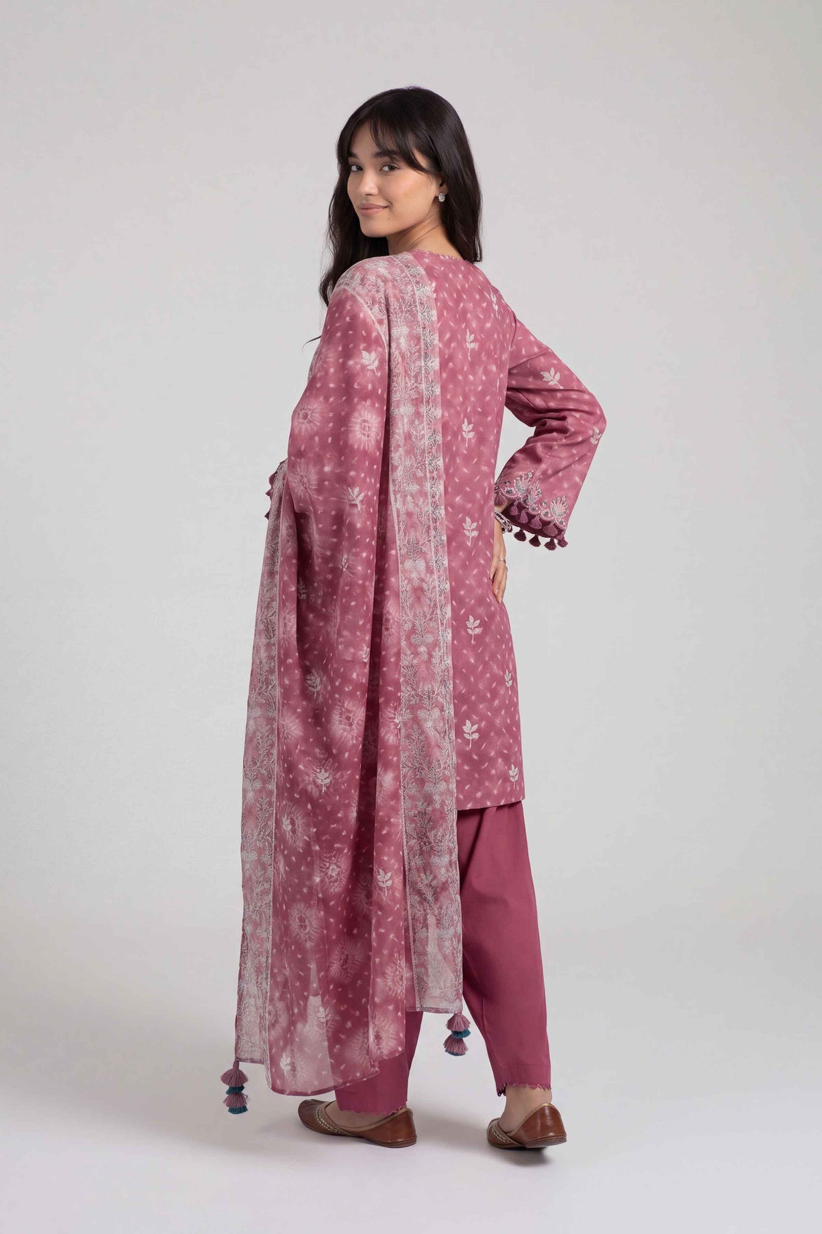 3 Piece - Dyed Printed Loose Fabric - 42604051 for Women - Fredoom To Buy Collection | Nishat | Shop Online