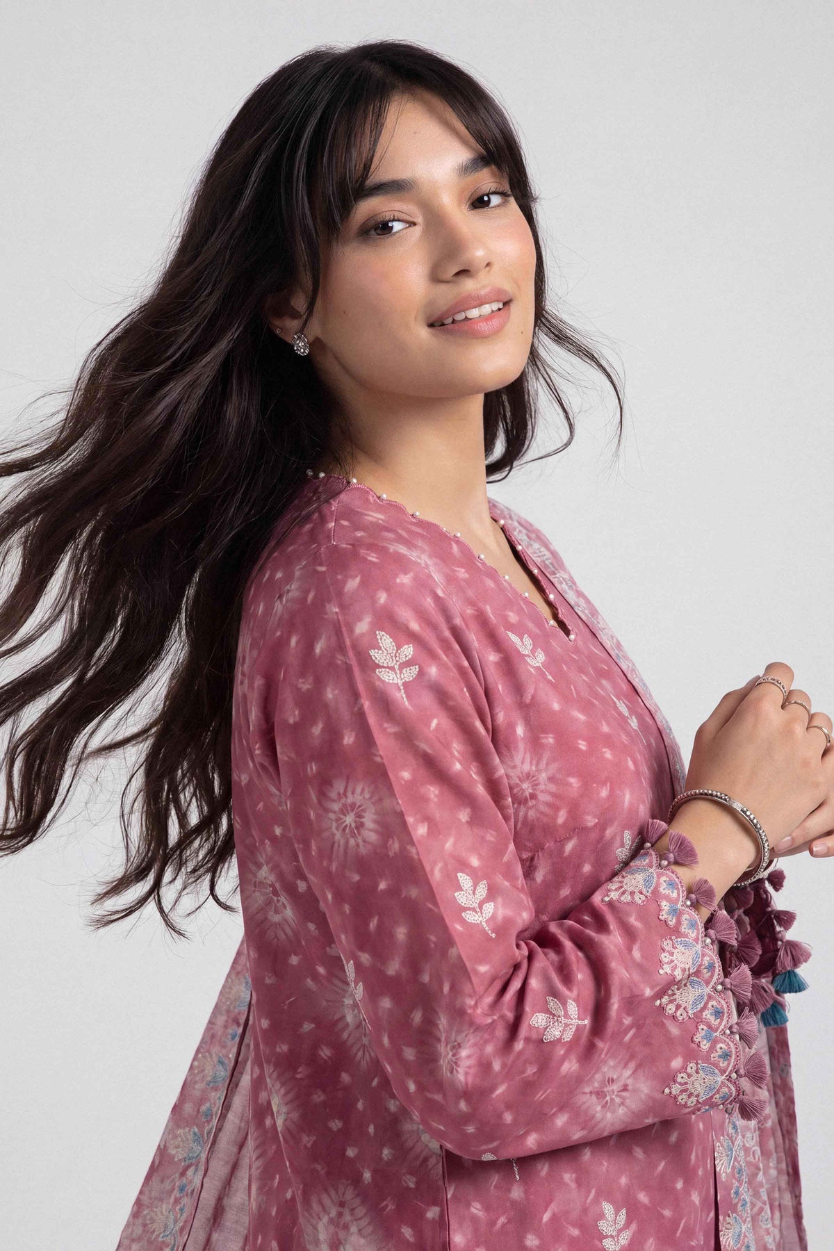 3 Piece - Dyed Printed Loose Fabric - 42604051 for Women - Fredoom To Buy Collection | Nishat | Shop Online