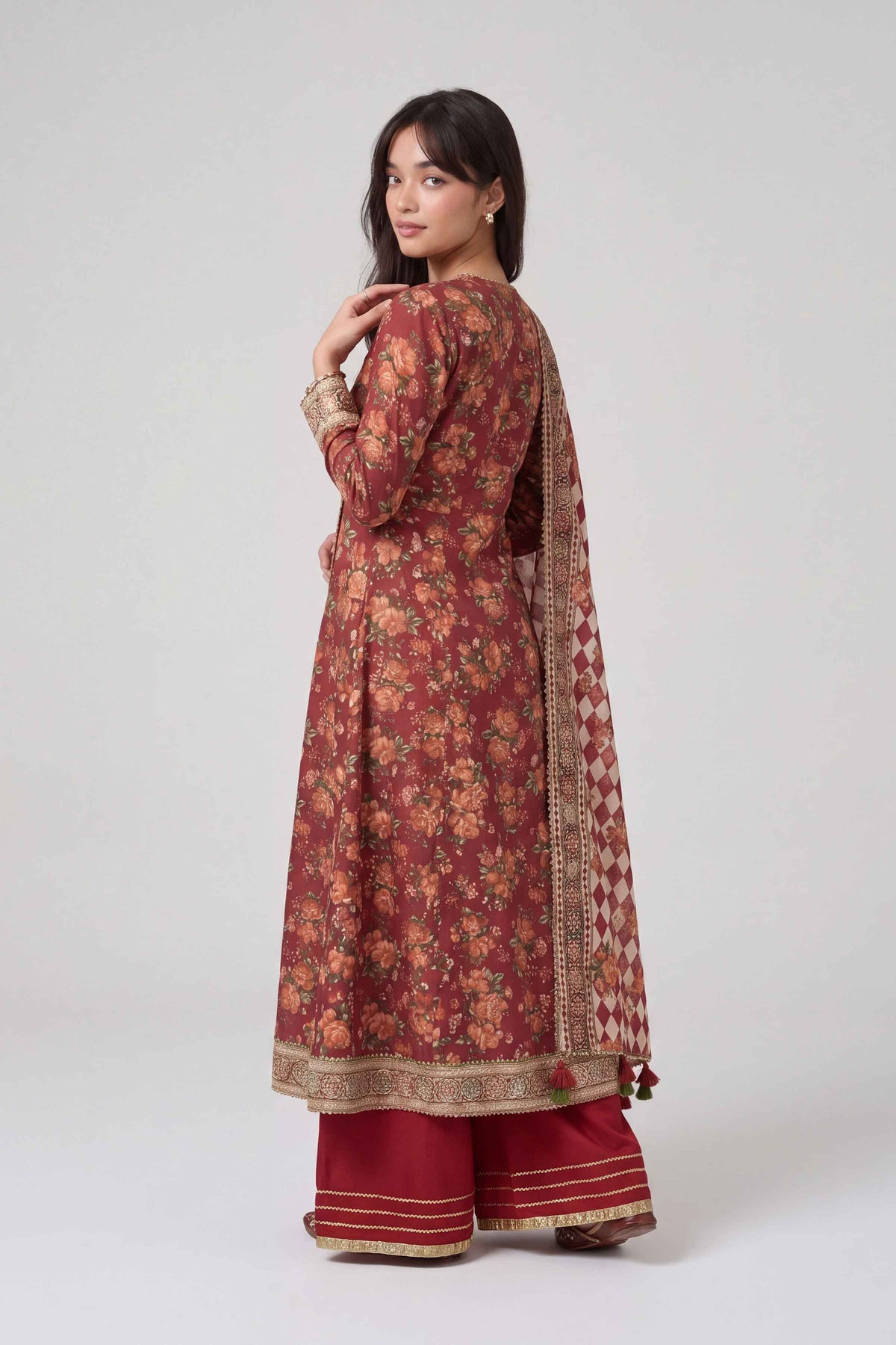 3 Piece - Dyed Printed Loose Fabric - 42604053 for Women - Fredoom To Buy Collection | Nishat | Shop Online