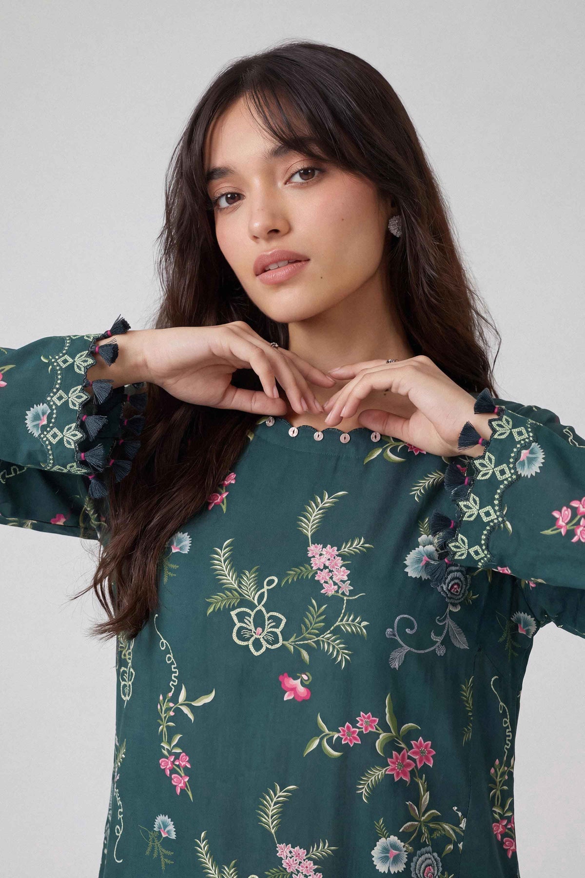 3 Piece - Dyed Printed Loose Fabric - 42604055 for Women - Fredoom To Buy Collection | Nishat | Shop Online
