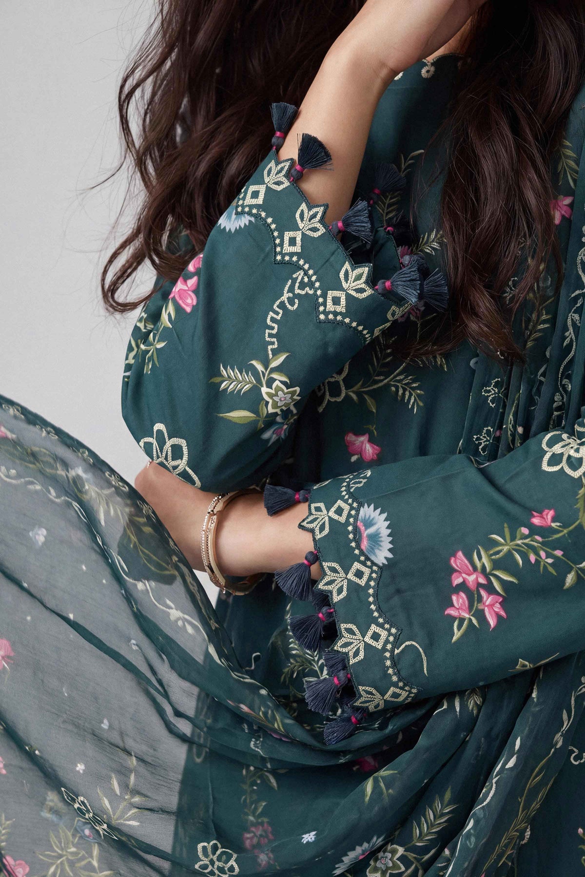 3 Piece - Dyed Printed Loose Fabric - 42604055 for Women - Fredoom To Buy Collection | Nishat | Shop Online
