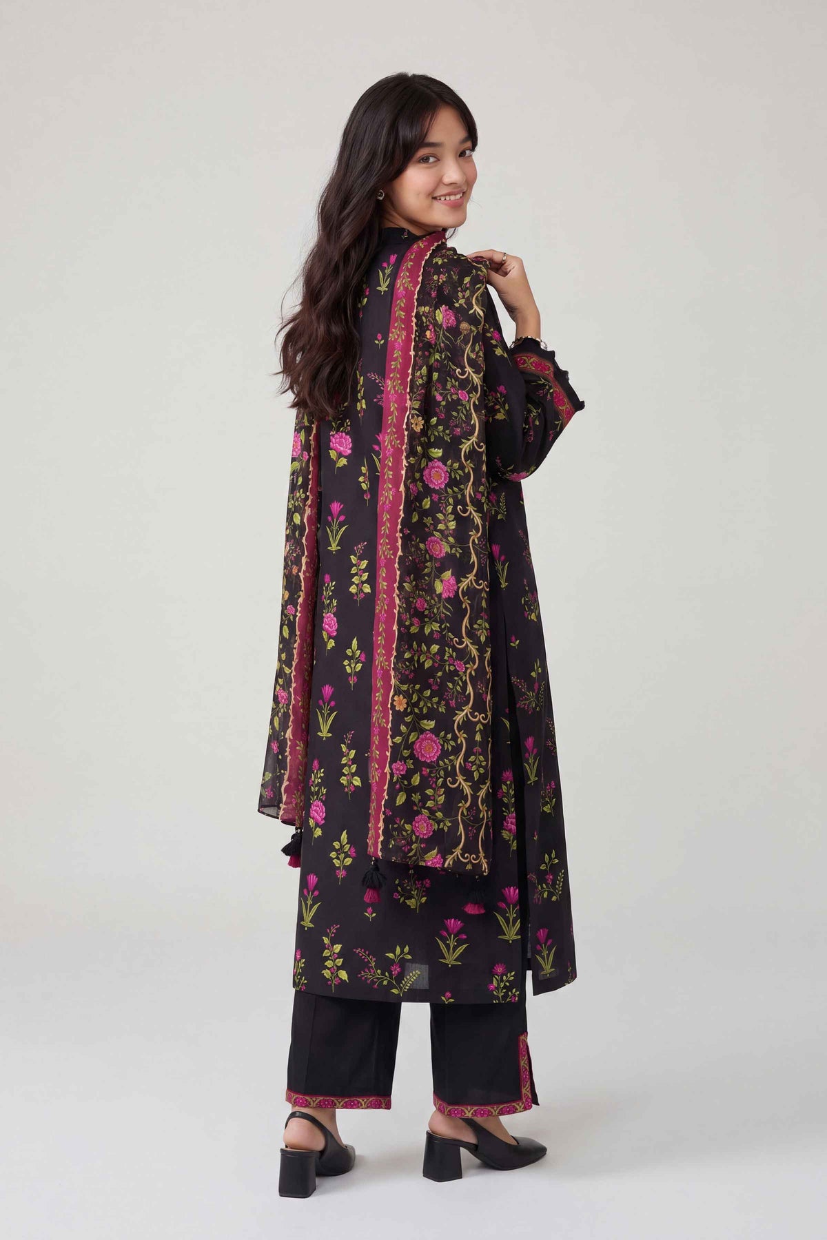 3 Piece - Dyed Printed Loose Fabric - 42604056 for Women - Fredoom To Buy Collection | Nishat | Shop Online