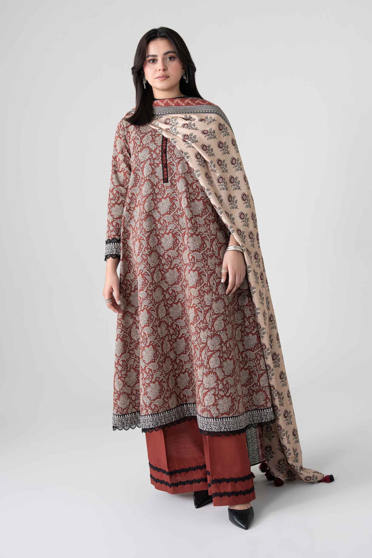3 Piece - Printed Suit - FTB-COM-47