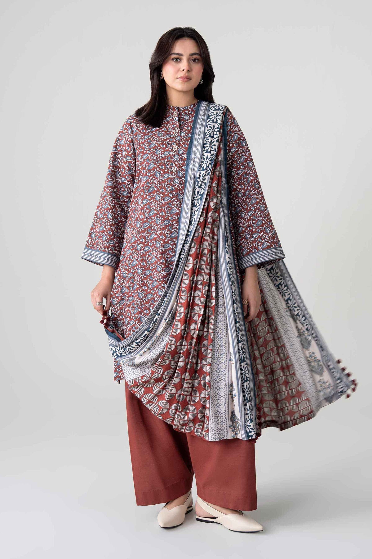 3 Piece - Printed Suit - FTB-COM-48