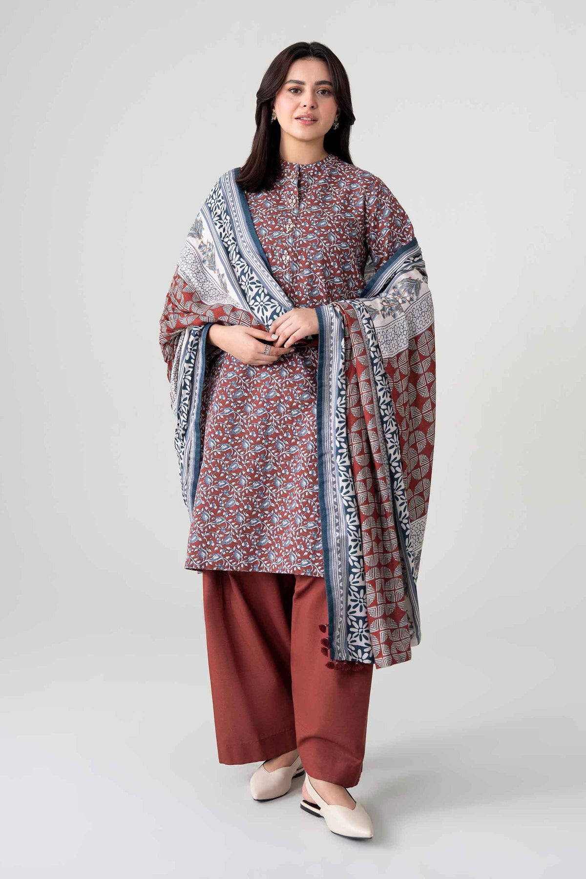 3 Piece - Printed Suit - FTB-COM-48