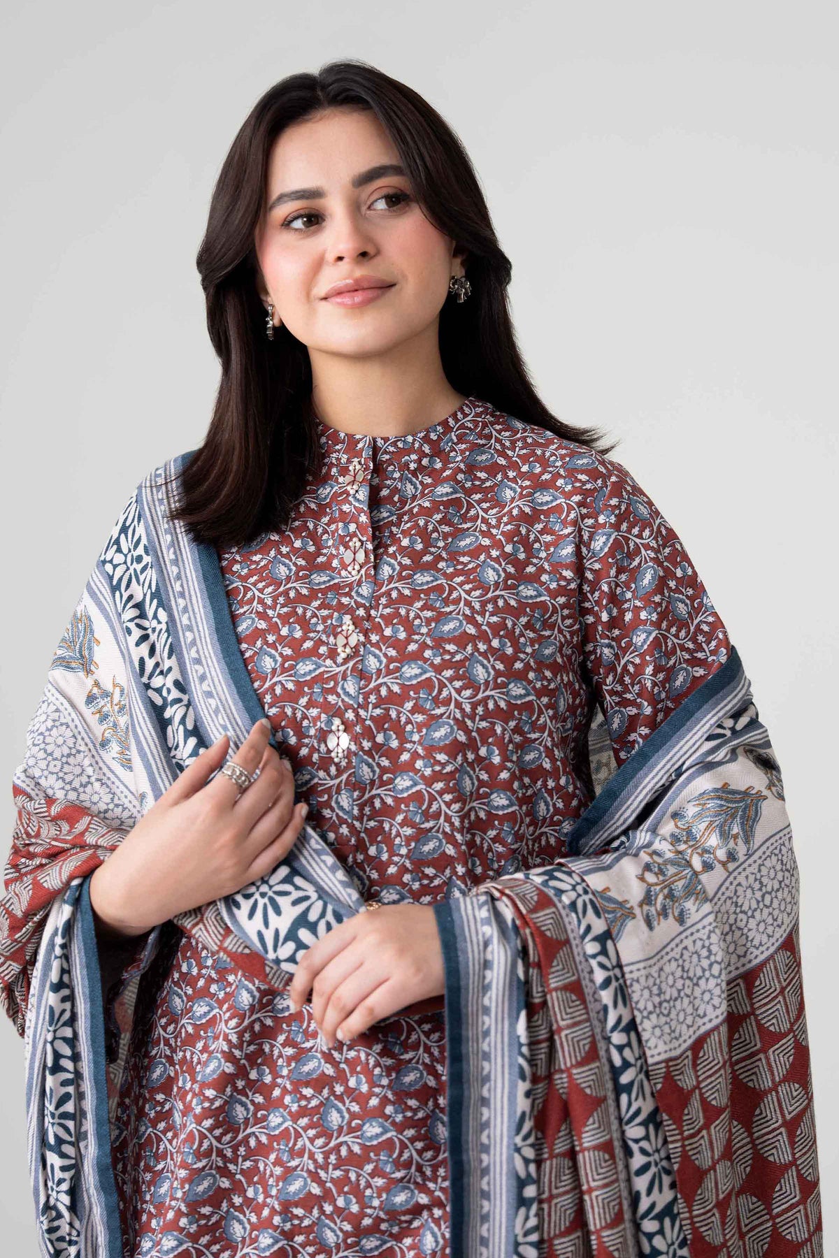 3 Piece - Printed Suit - FTB-COM-48