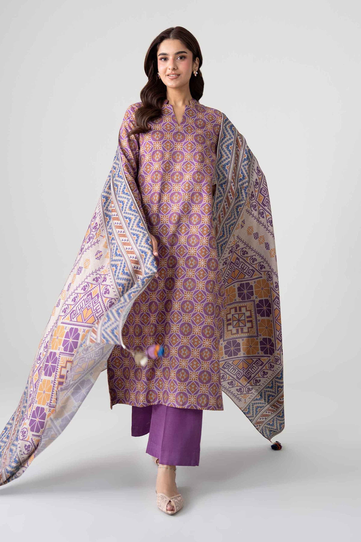 3 Piece - Printed Suit - FTB-COM-50