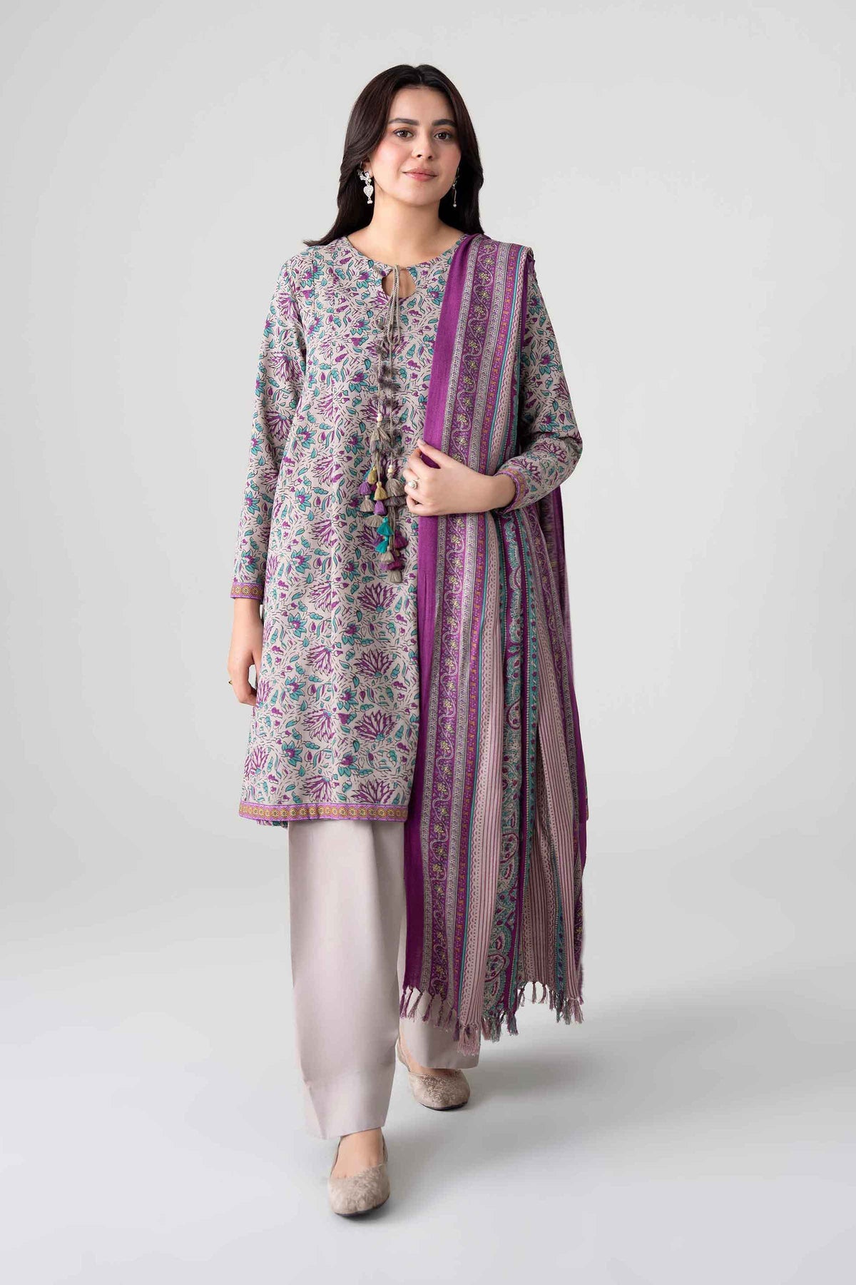 3 Piece - Printed Suit - FTB-COM-57